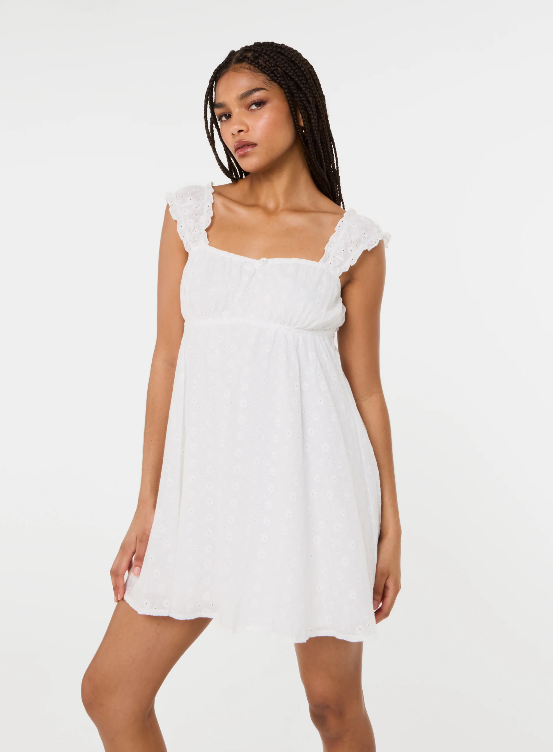 Babydoll Broderie Dress - Image 3