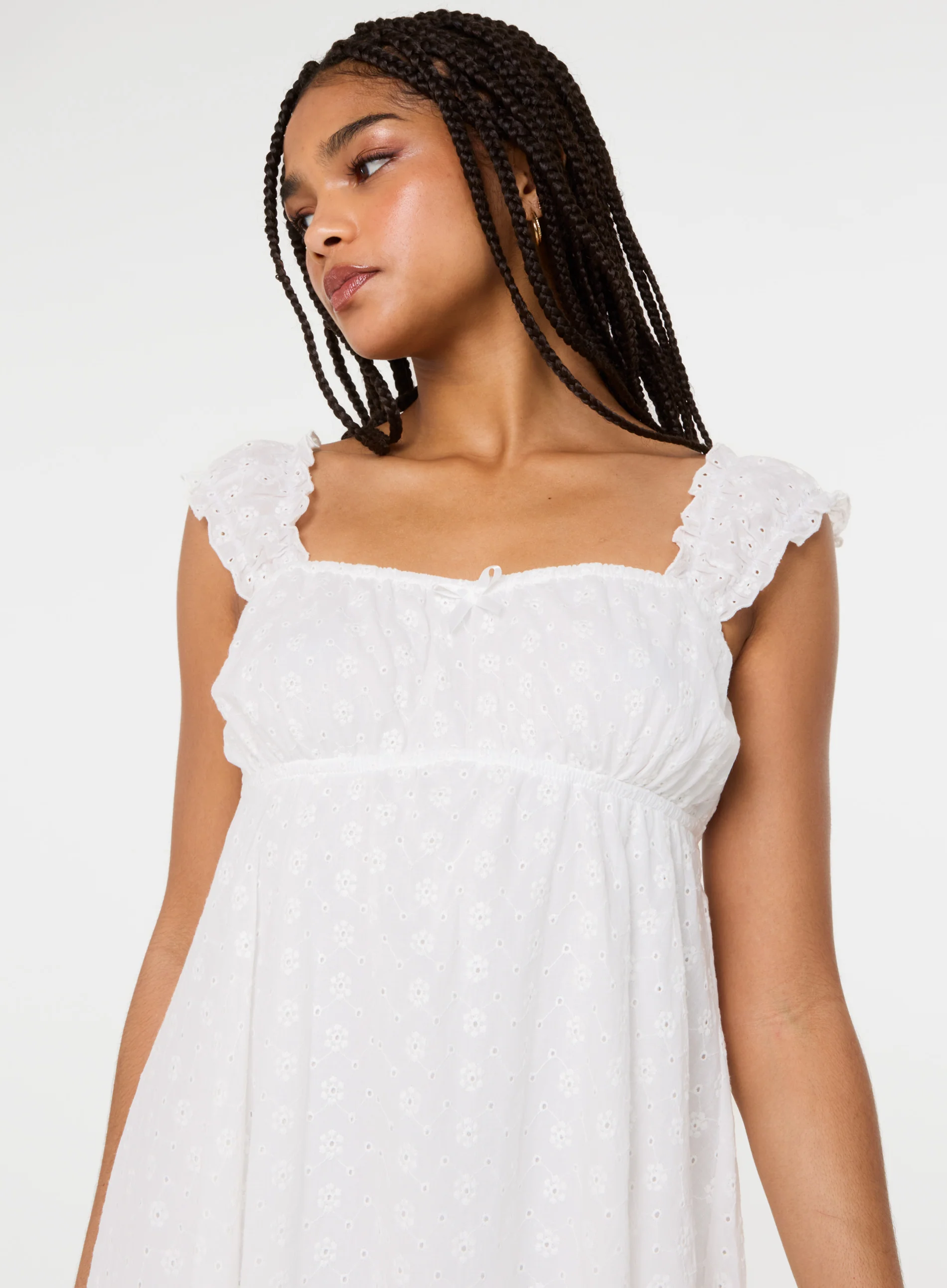 Babydoll Broderie Dress - Image 4