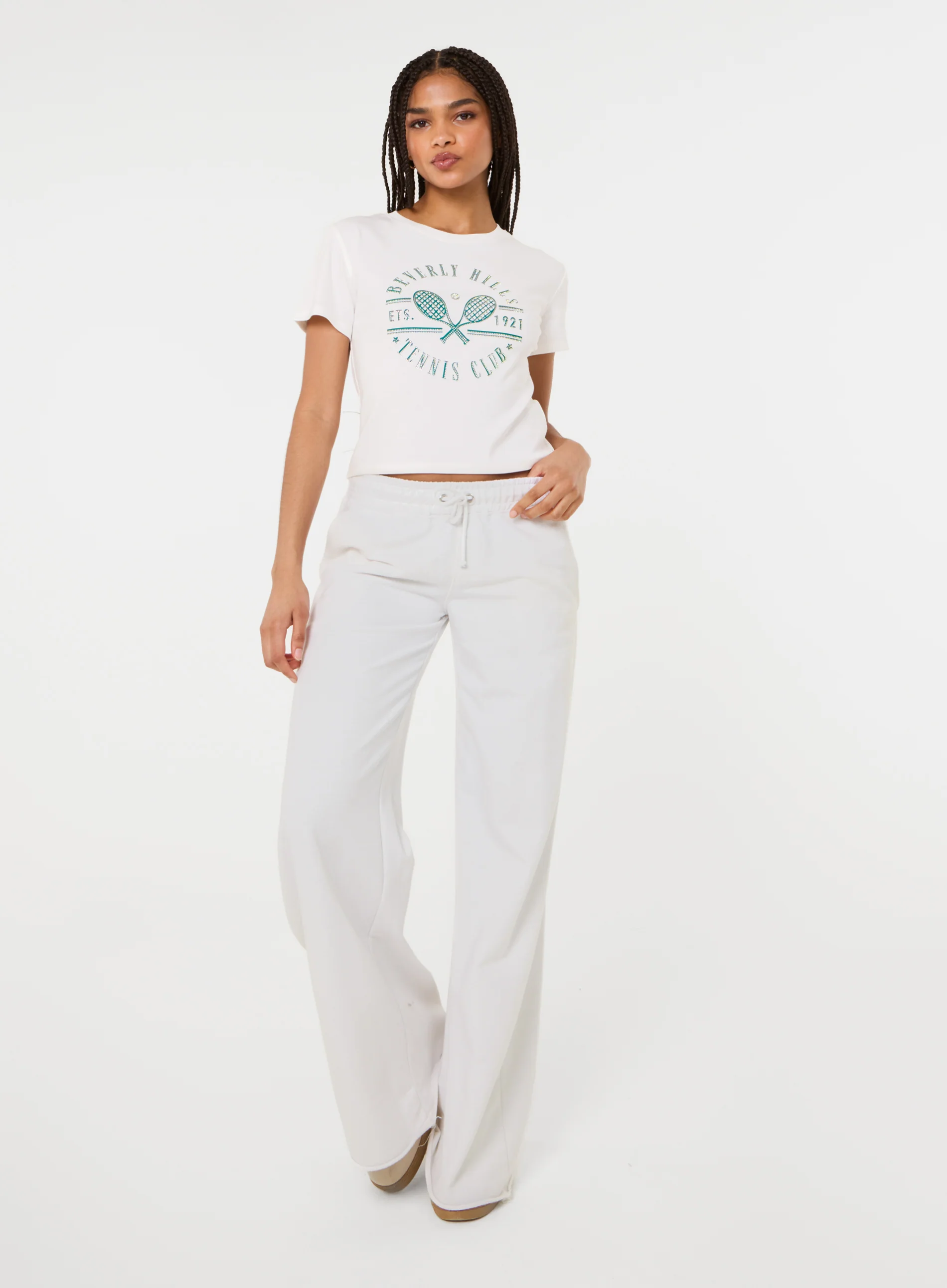 Beverly Hills Tennis Embellished T-Shirt - Image 3