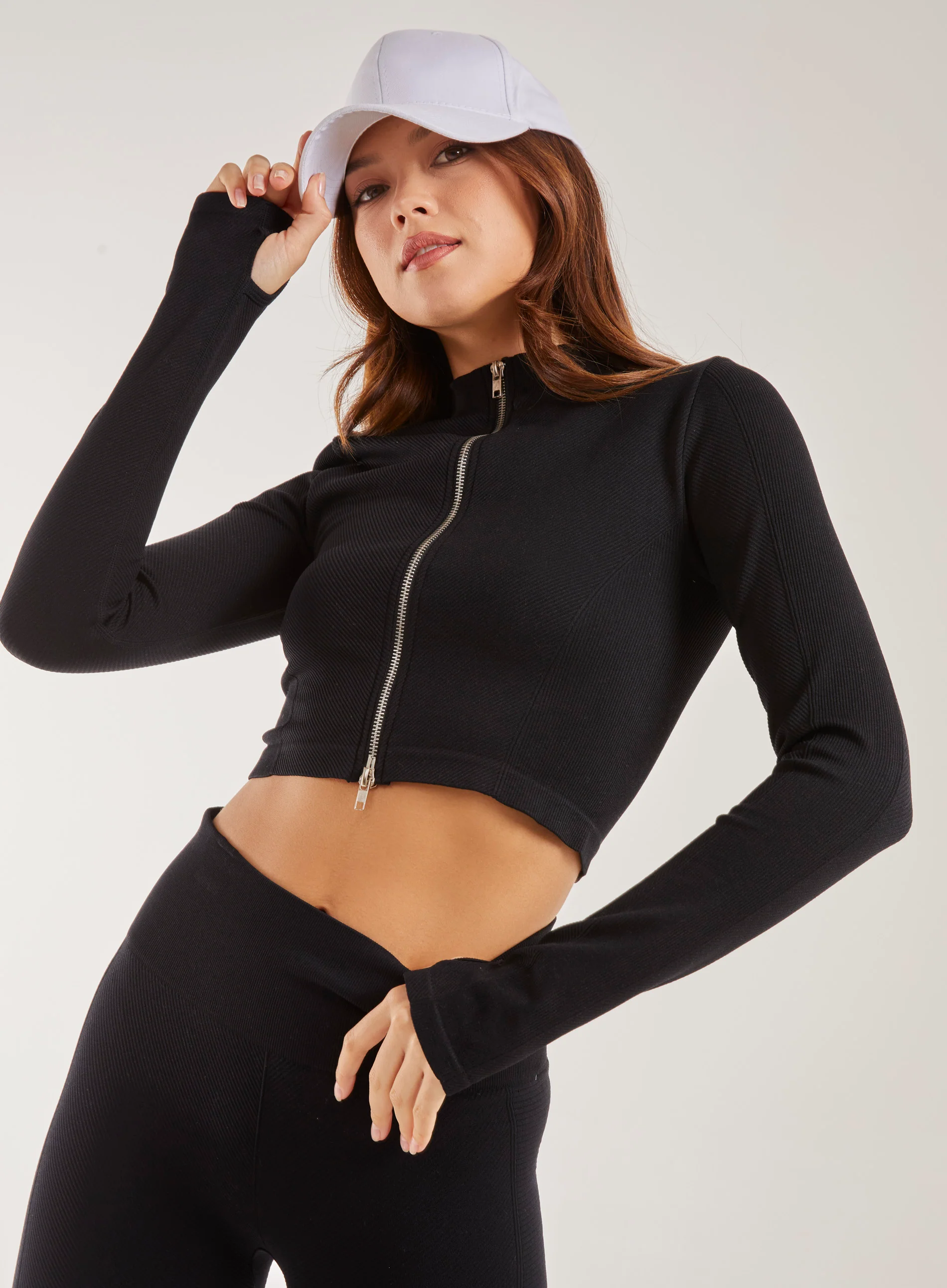 Active Rib Double Zip Top - Image 3