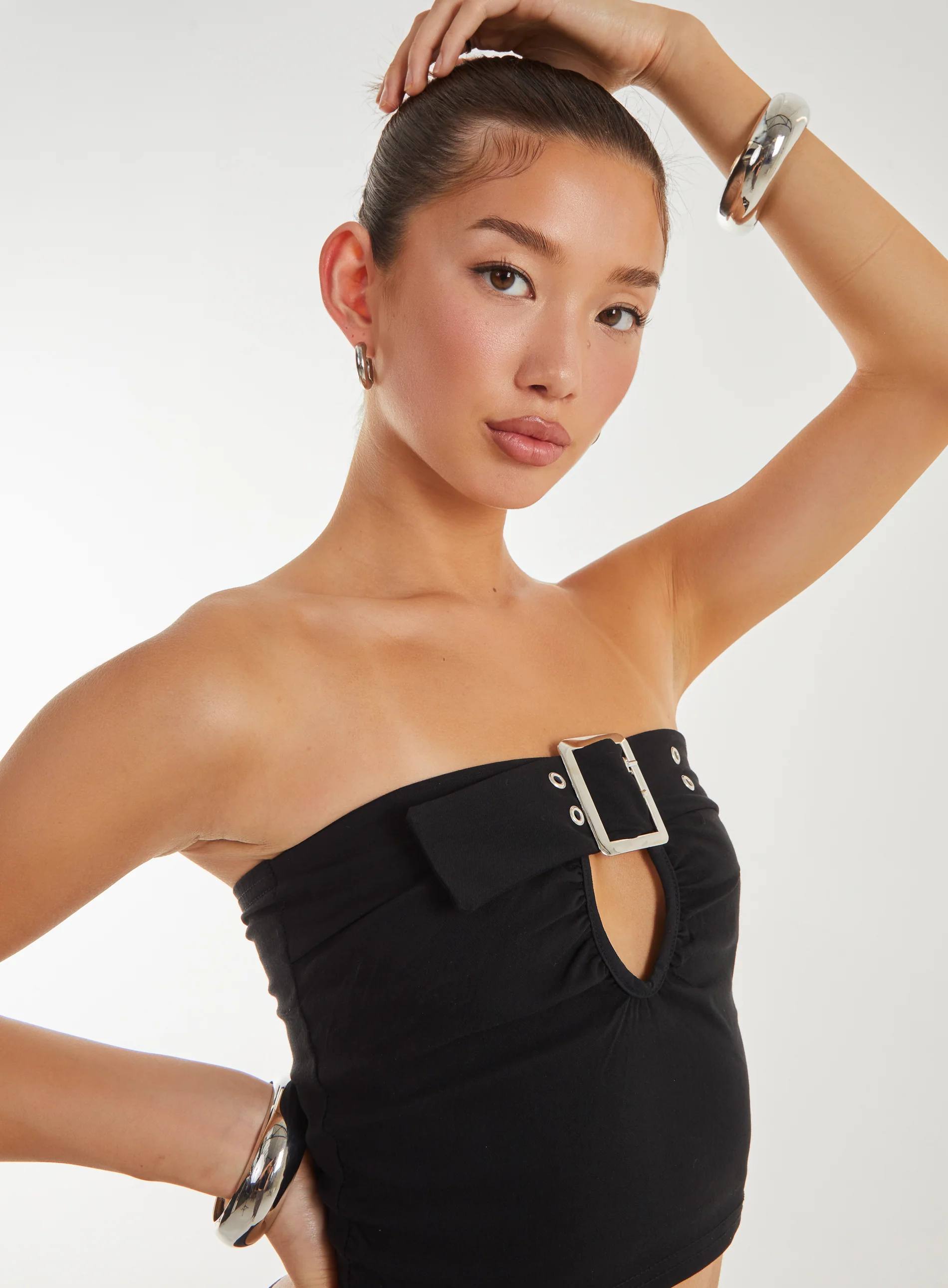 Buckle Detail Bandeau Top - Image 3