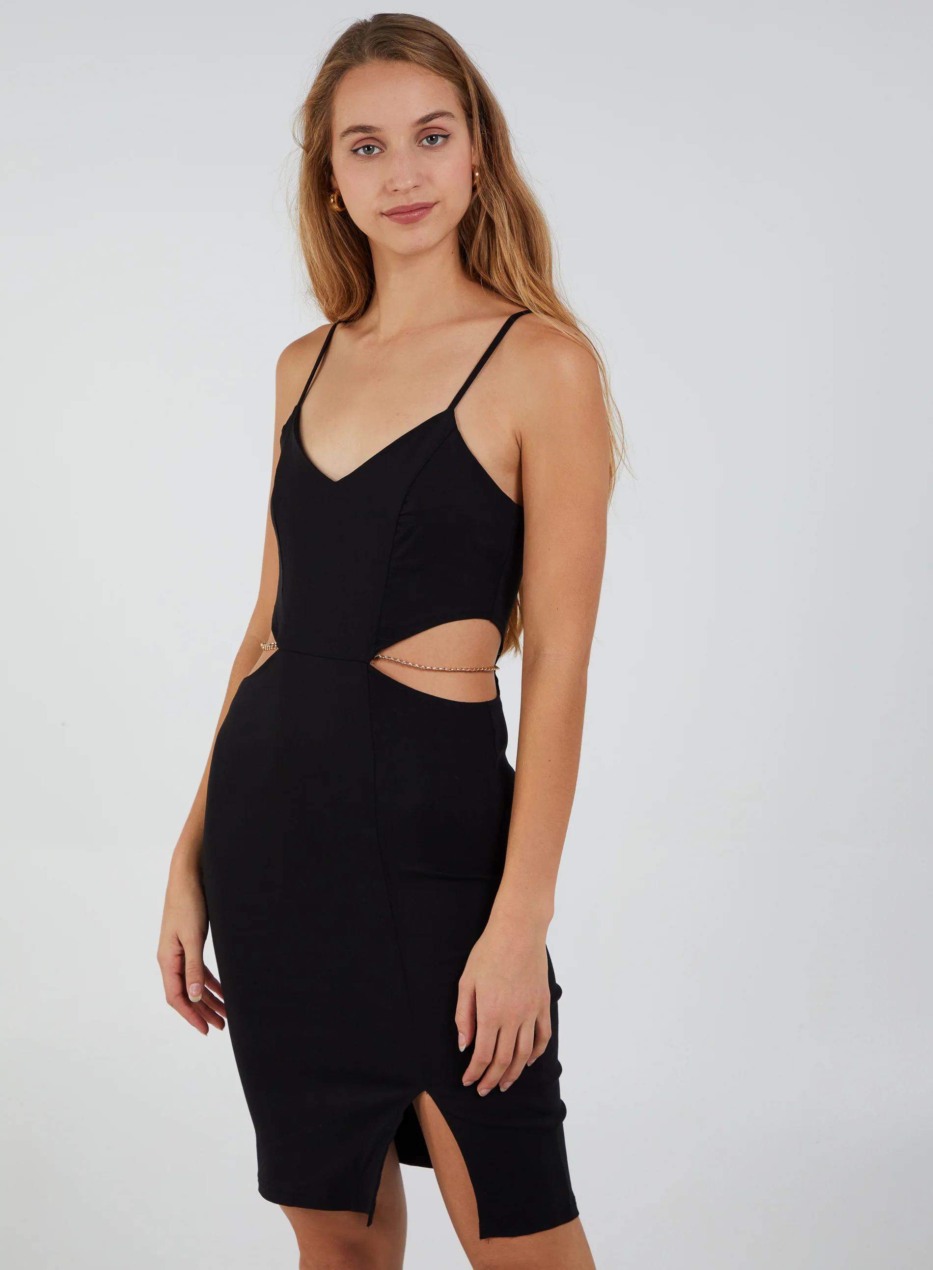 Chain Detail Midi Dress - Image 2