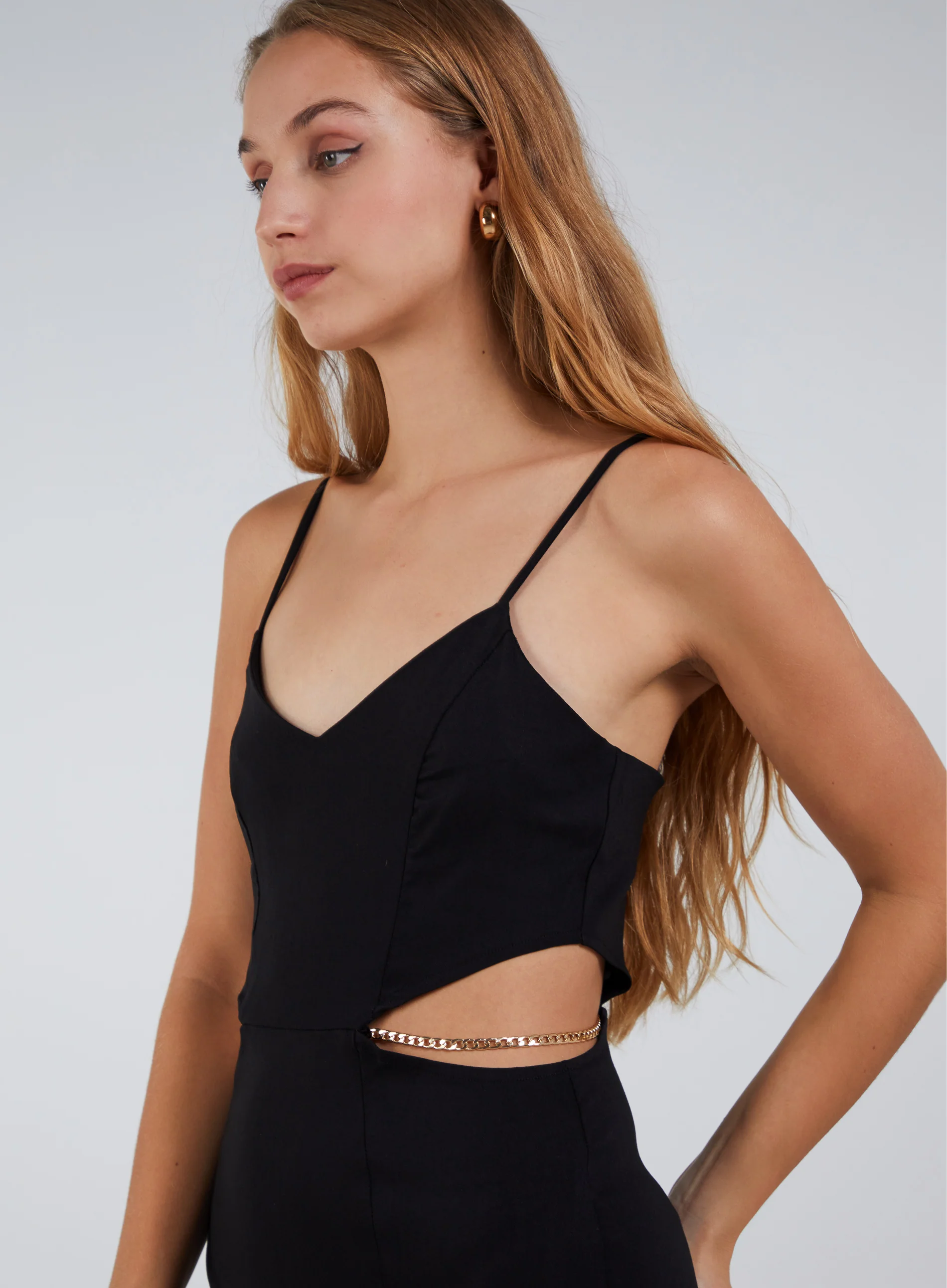 Chain Detail Midi Dress - Image 3