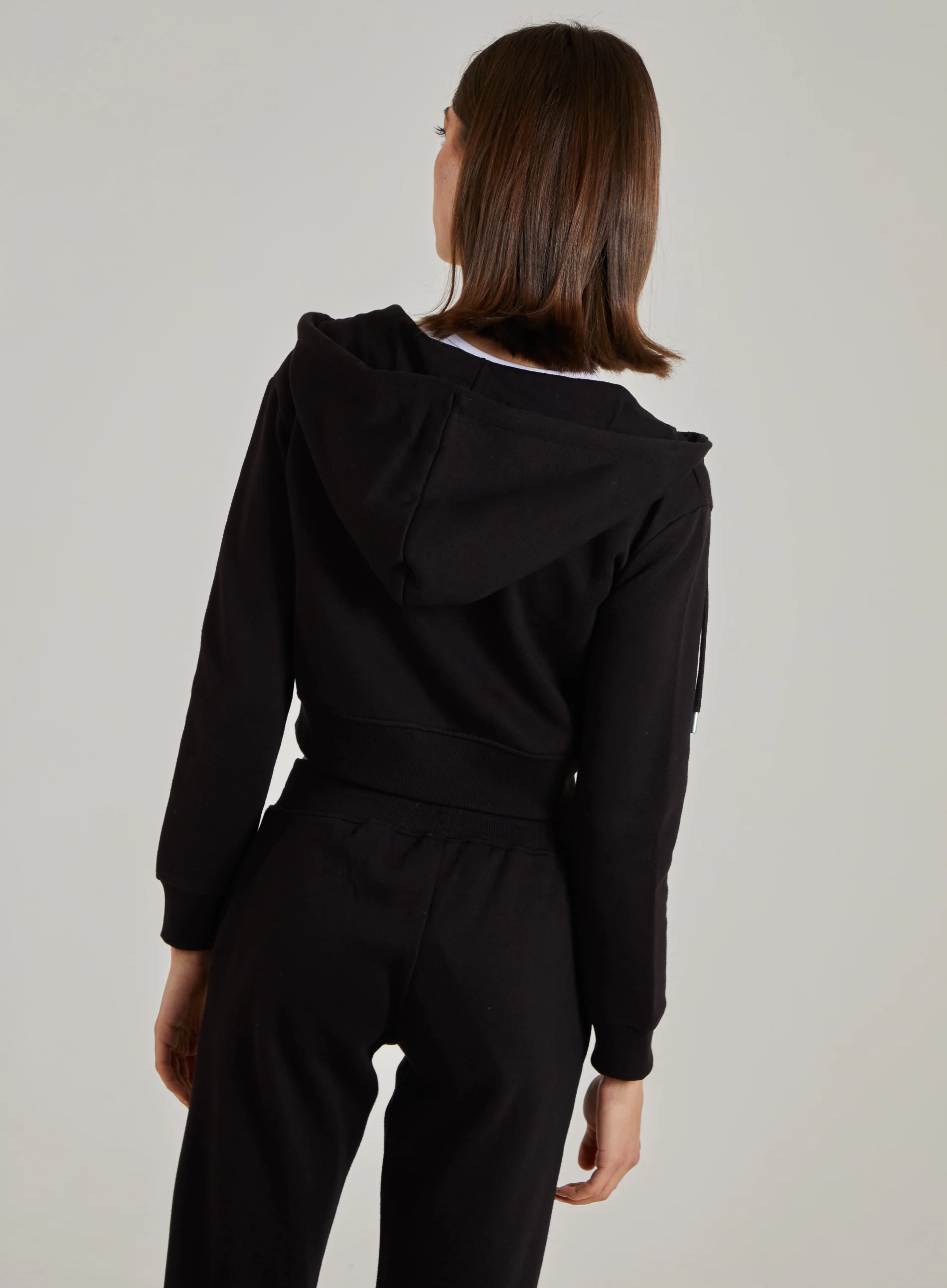 Cropped Zip Through Hoodie - Image 5