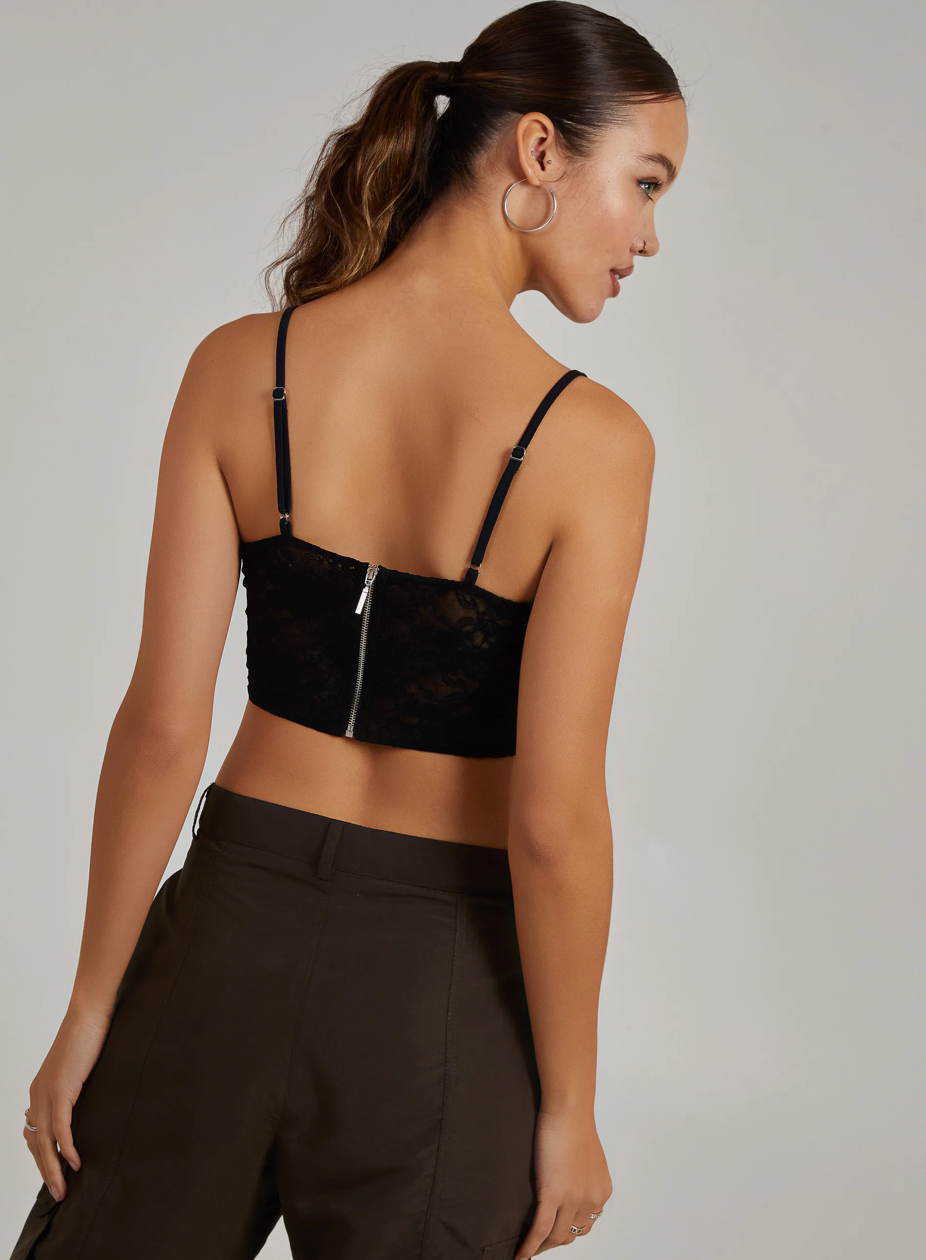 Cut Out Lace Corset Top - Image 4