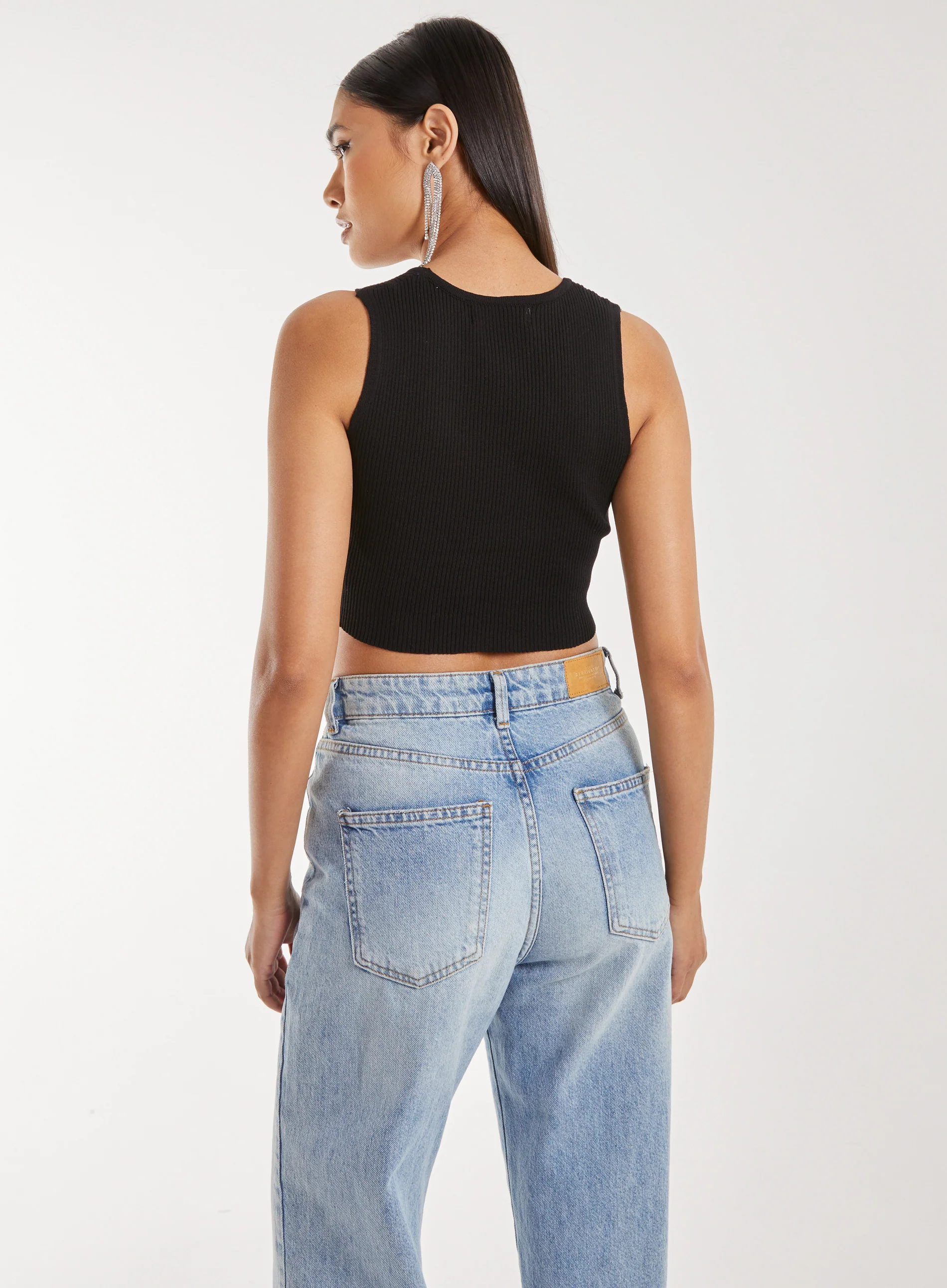 Diamante Hem Hanky Top - Image 4