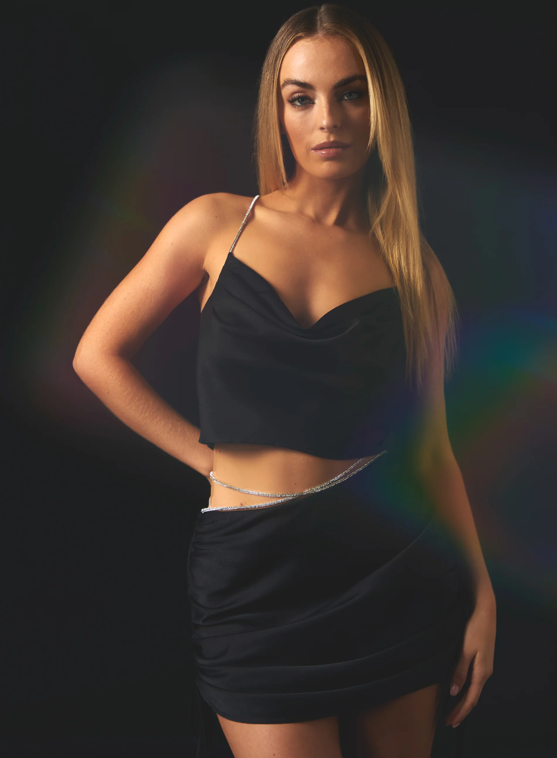 Diamante Tie Waist Skirt - Image 8