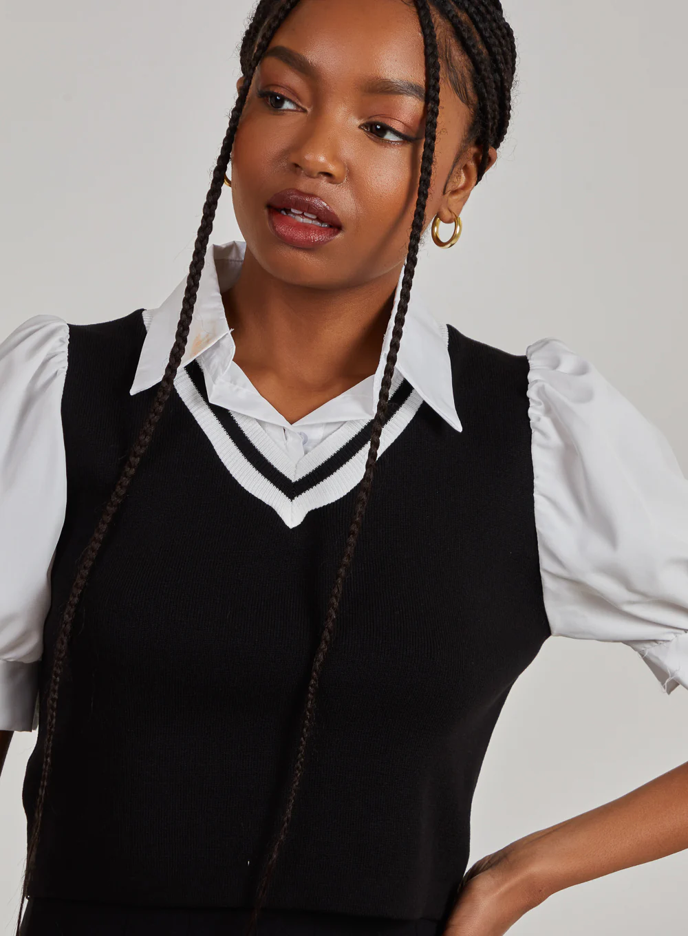 Double Layered Shirt Top - Image 3