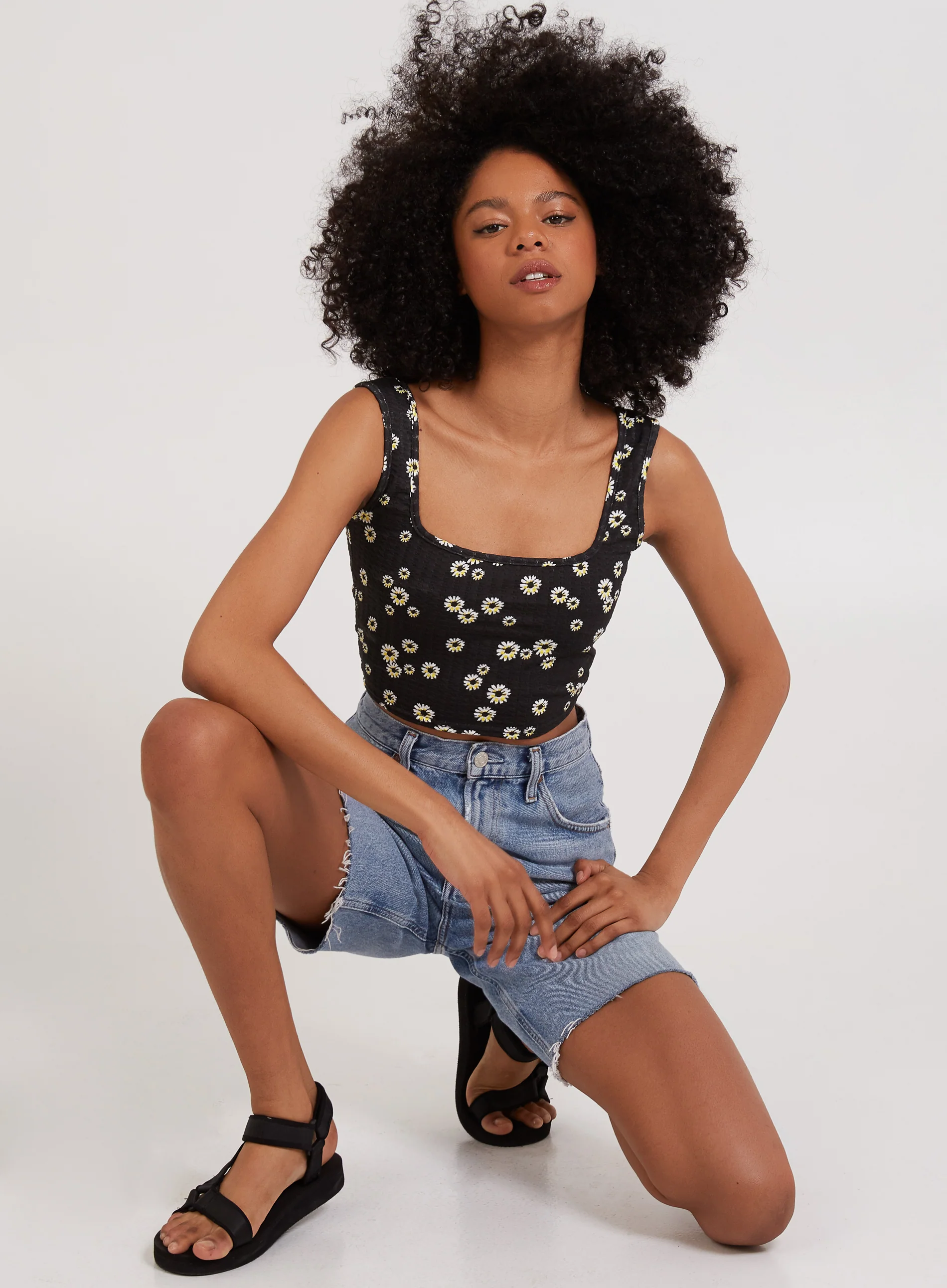 Floral Crop Top - Image 3