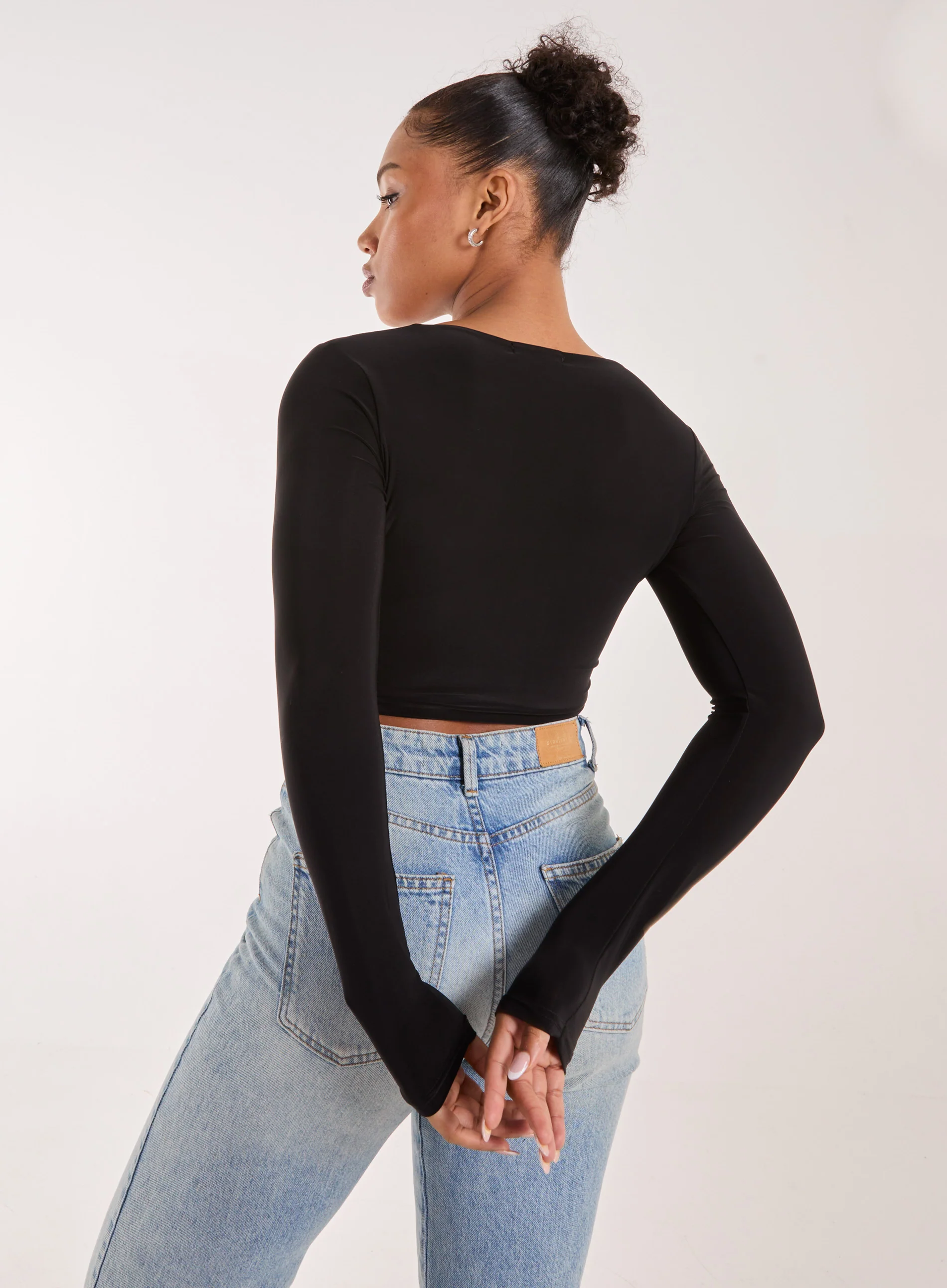 Hook and Eye Long Sleeve Top - Image 4