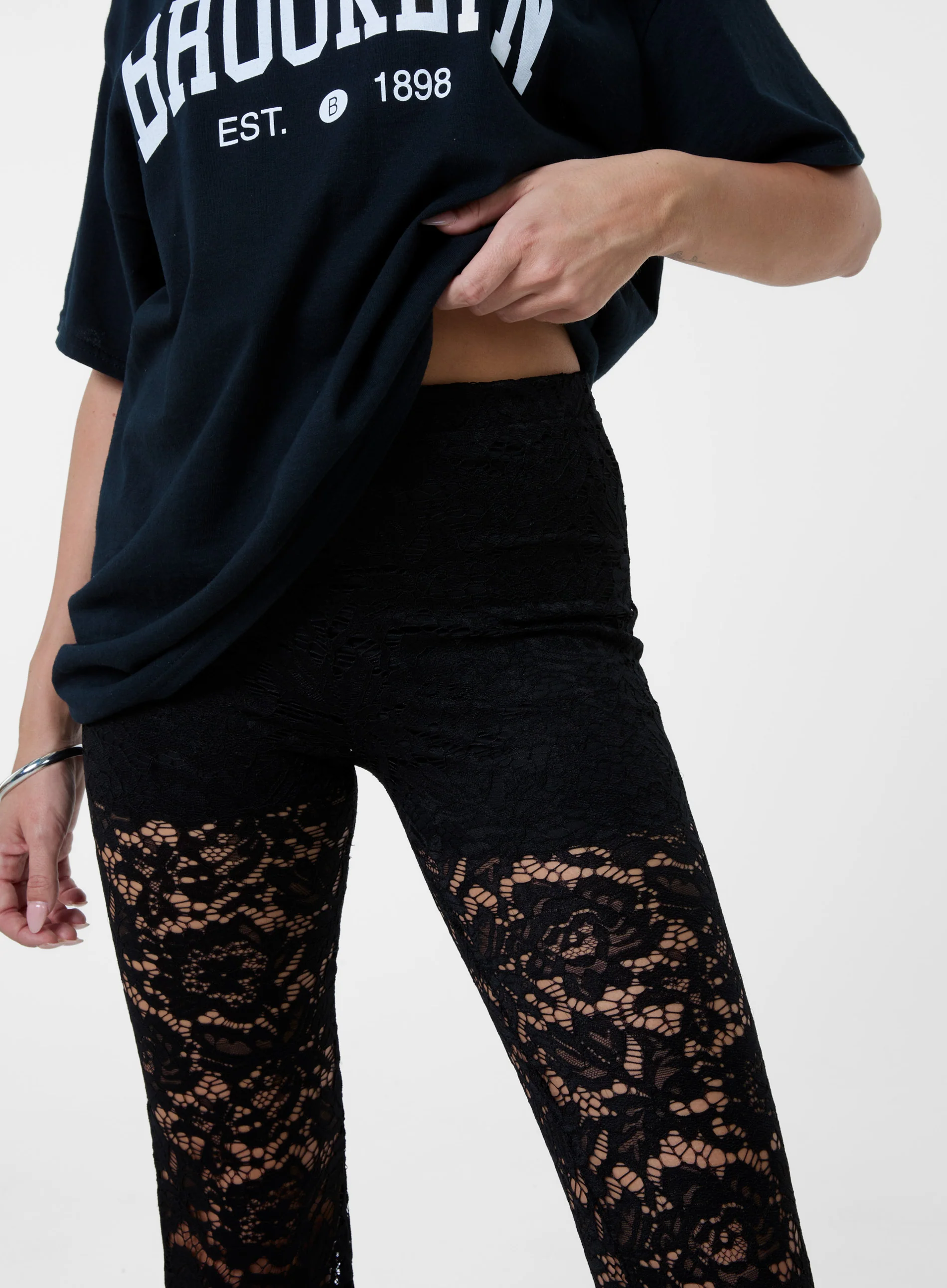 Lace Flared Trousers - Image 2