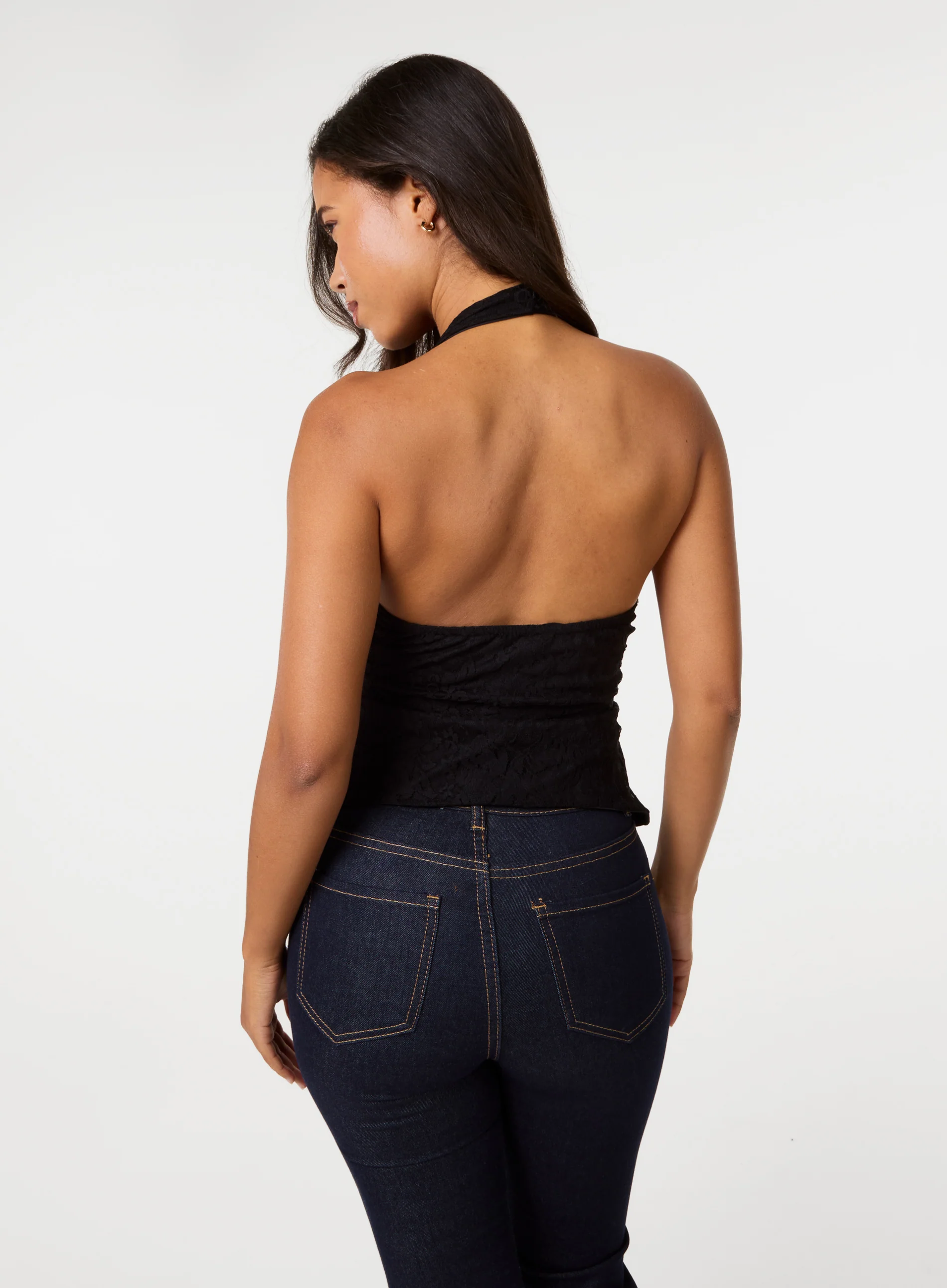 Lace Trim Halter Top - Image 4