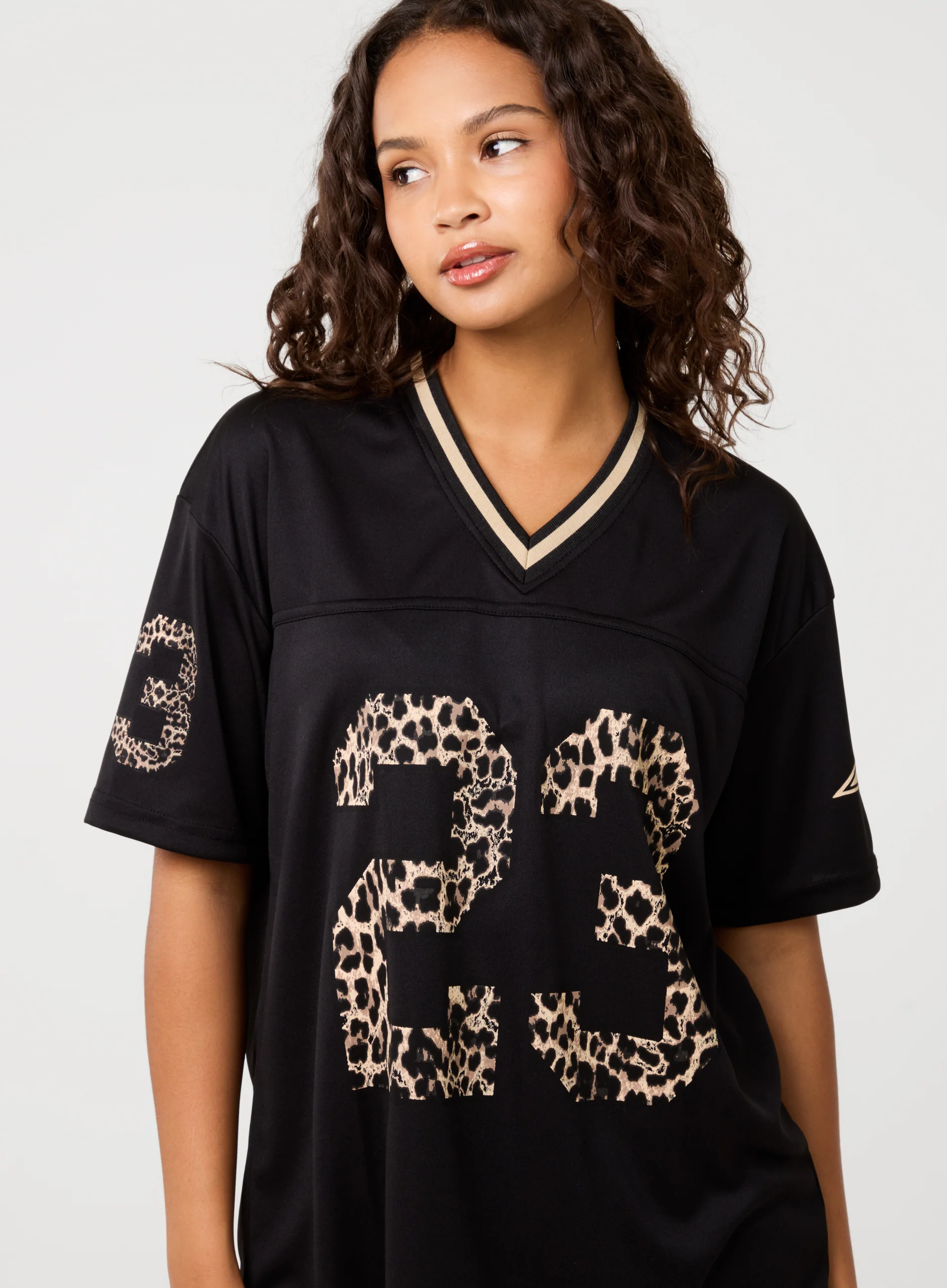 Leopard Detail Sports Jersey - Image 3