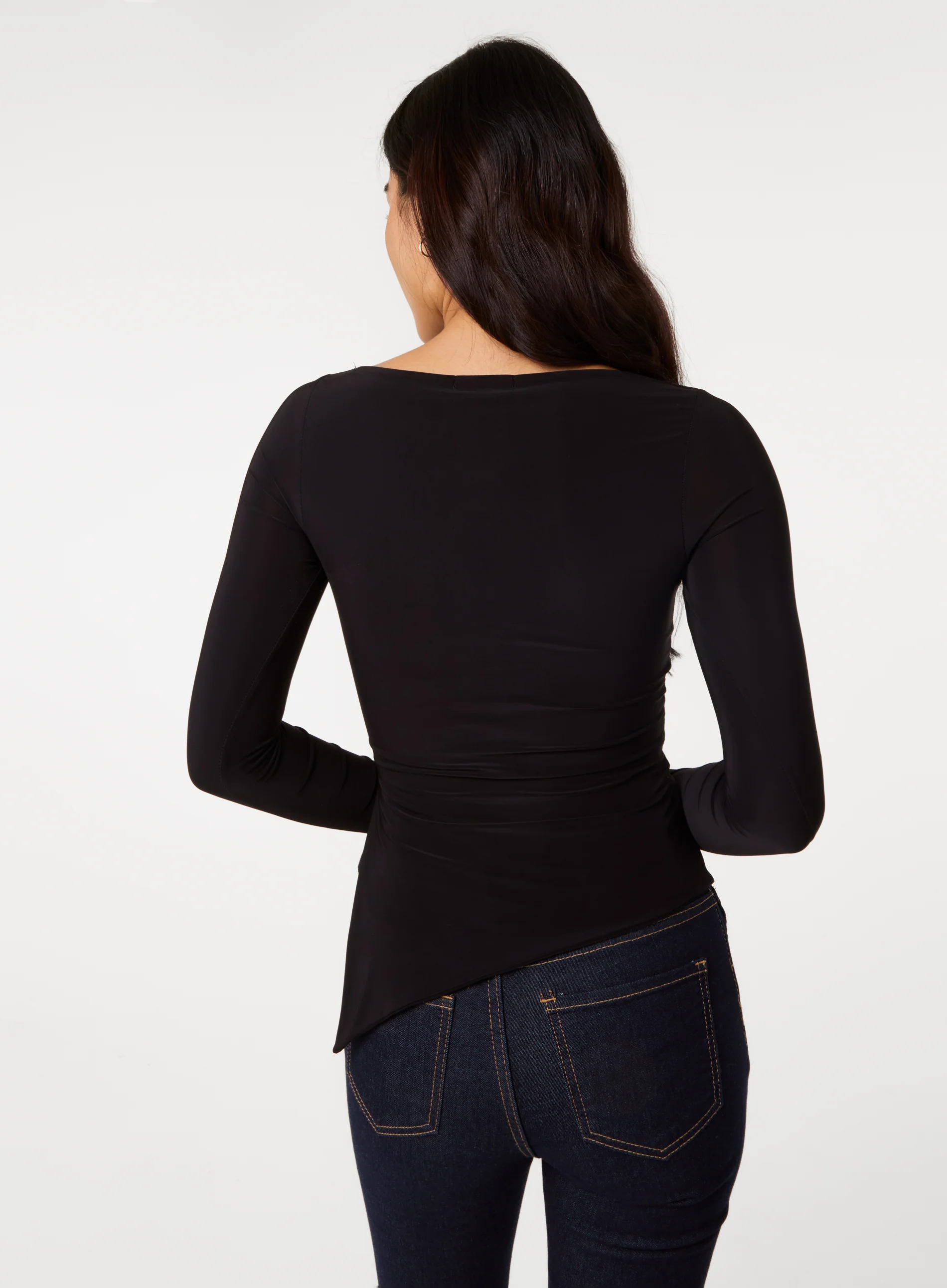 Long Sleeve Asymmetric Top - Image 4