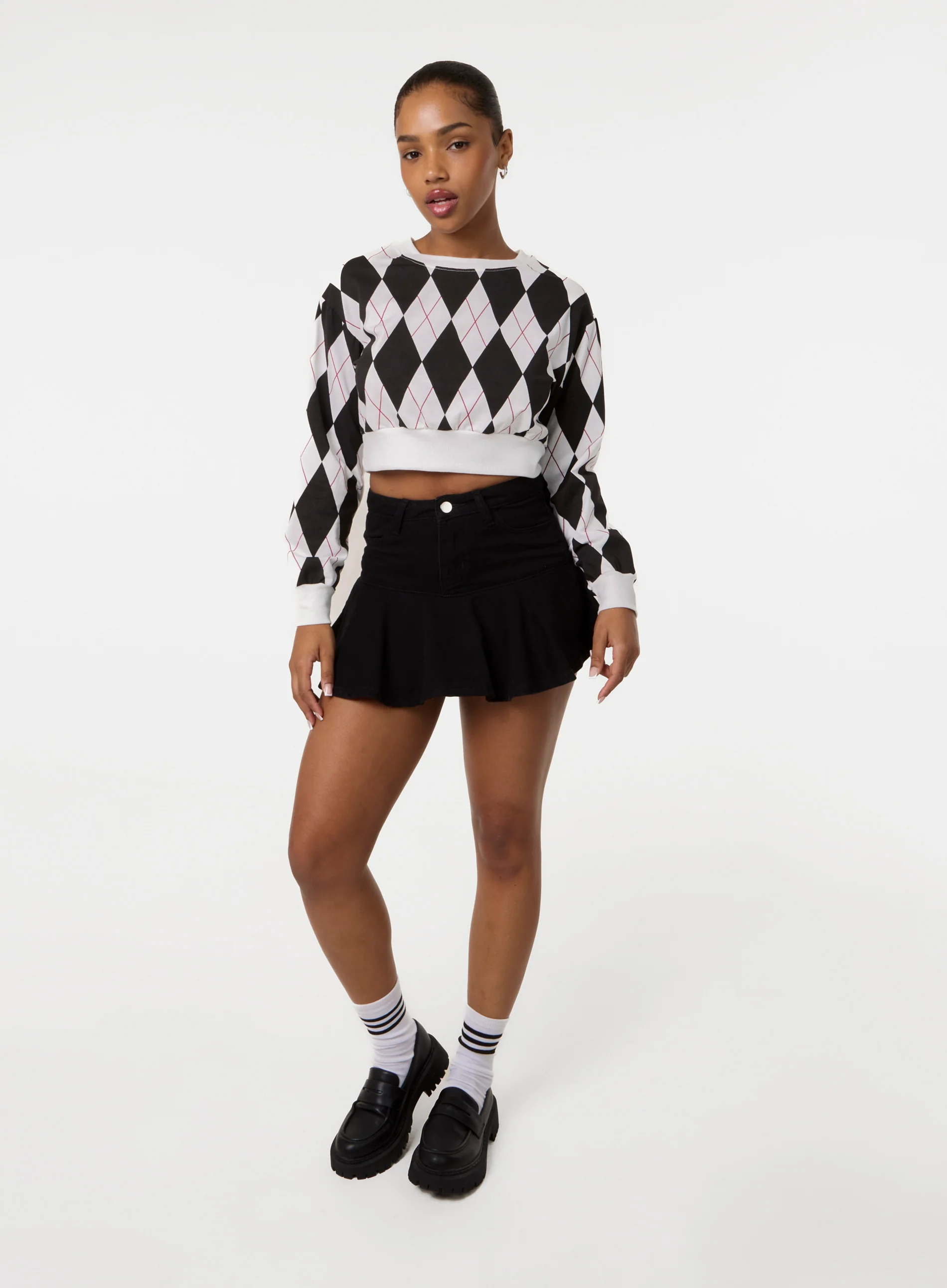 Long Sleeve Diamond Top - Image 2