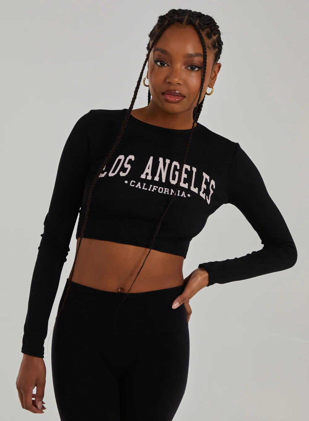 Los Angeles Varsity Print Top