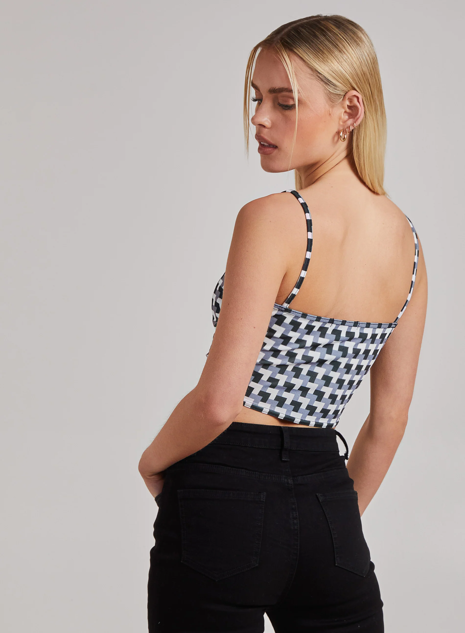 Geometric Print Cami Top - Image 4