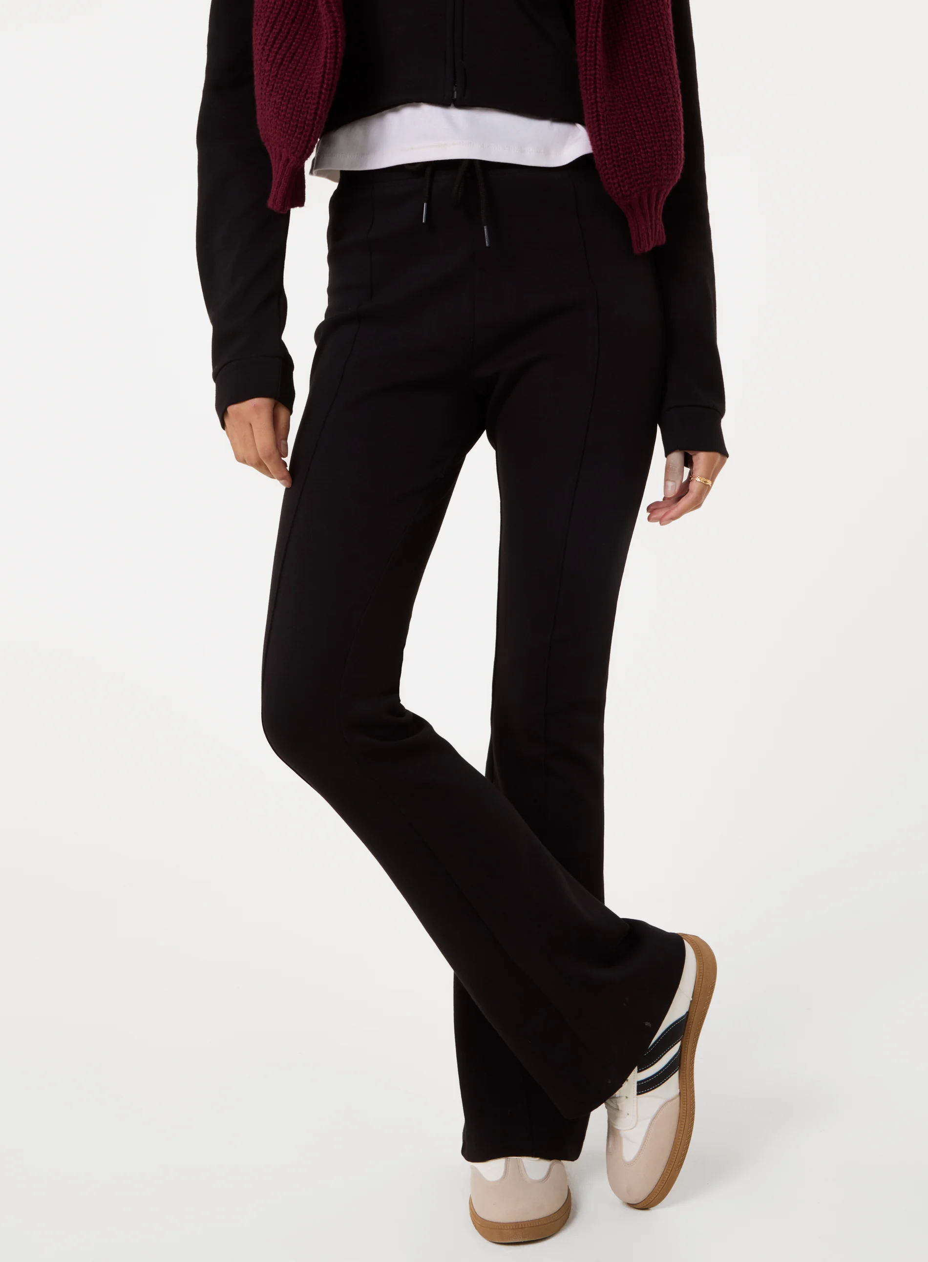 Pin Tuck Jersey Flares - Image 2