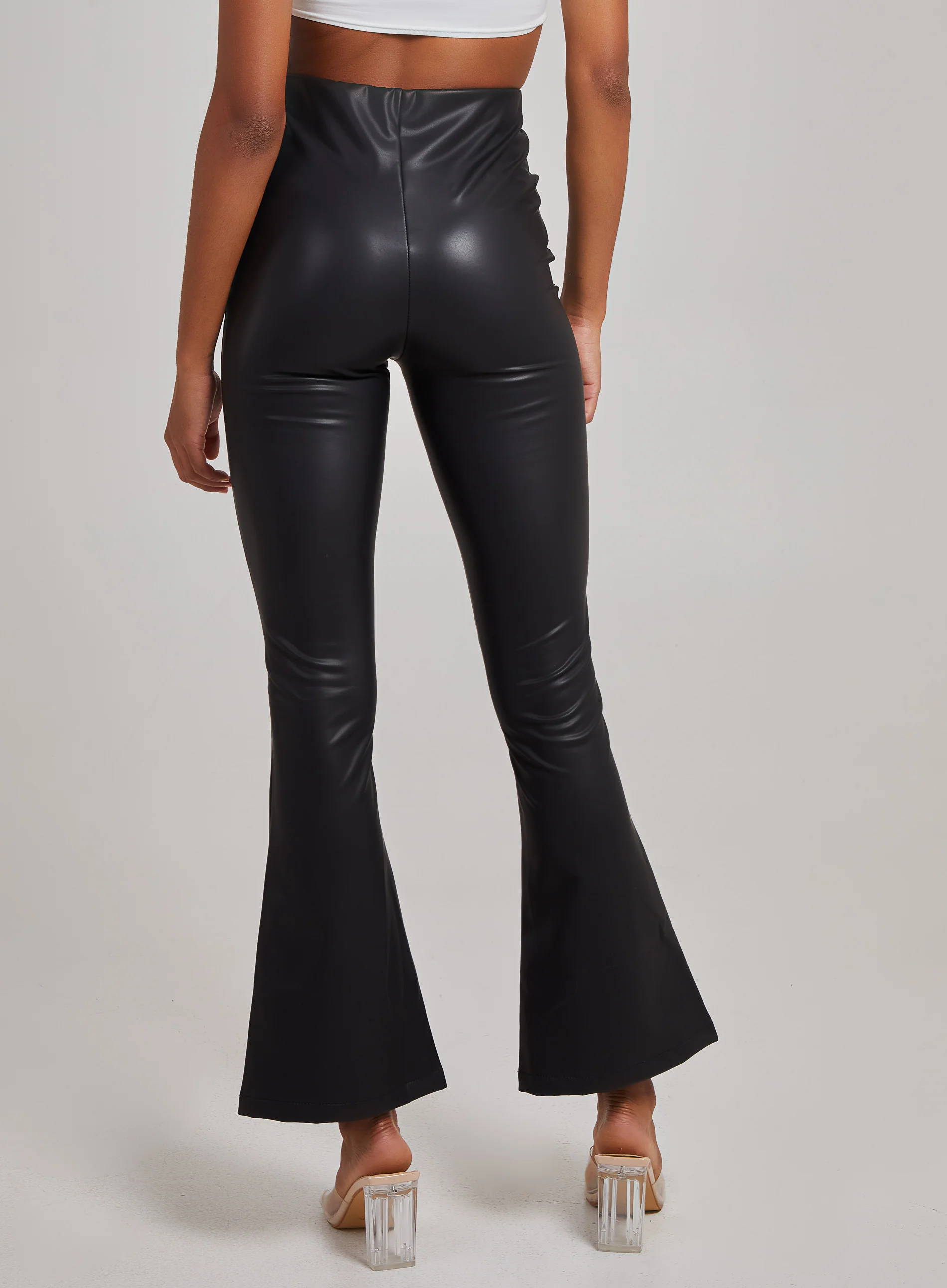 PU Wide Leg Trousers - Image 5