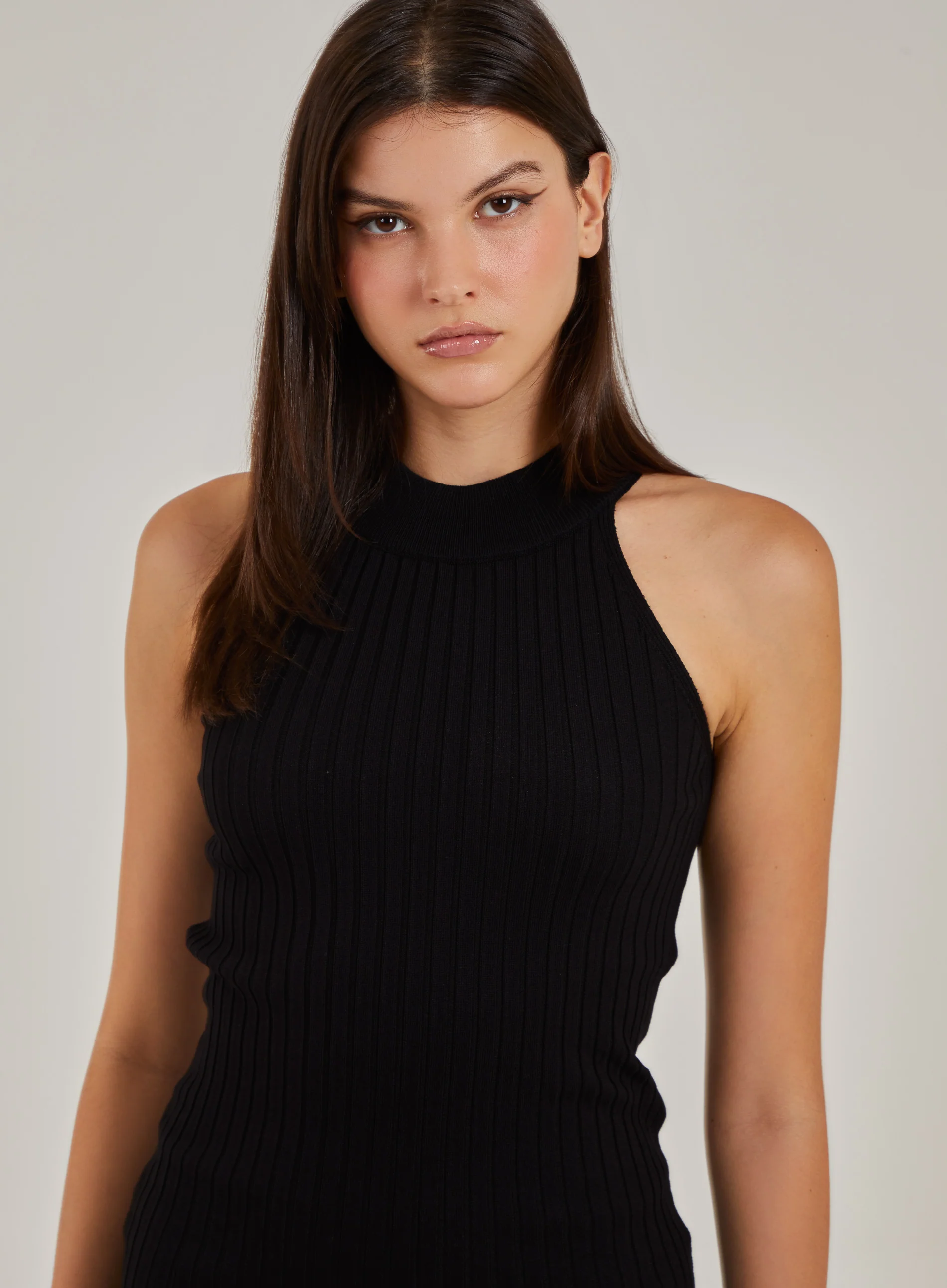 Rib Bodycon Midi Dress - Image 3