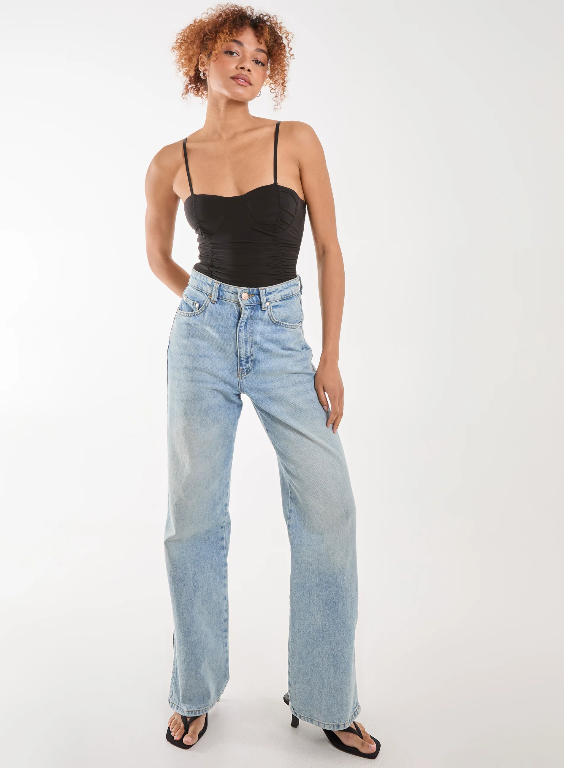 Ruched Cupped Bodysuit - Image 2