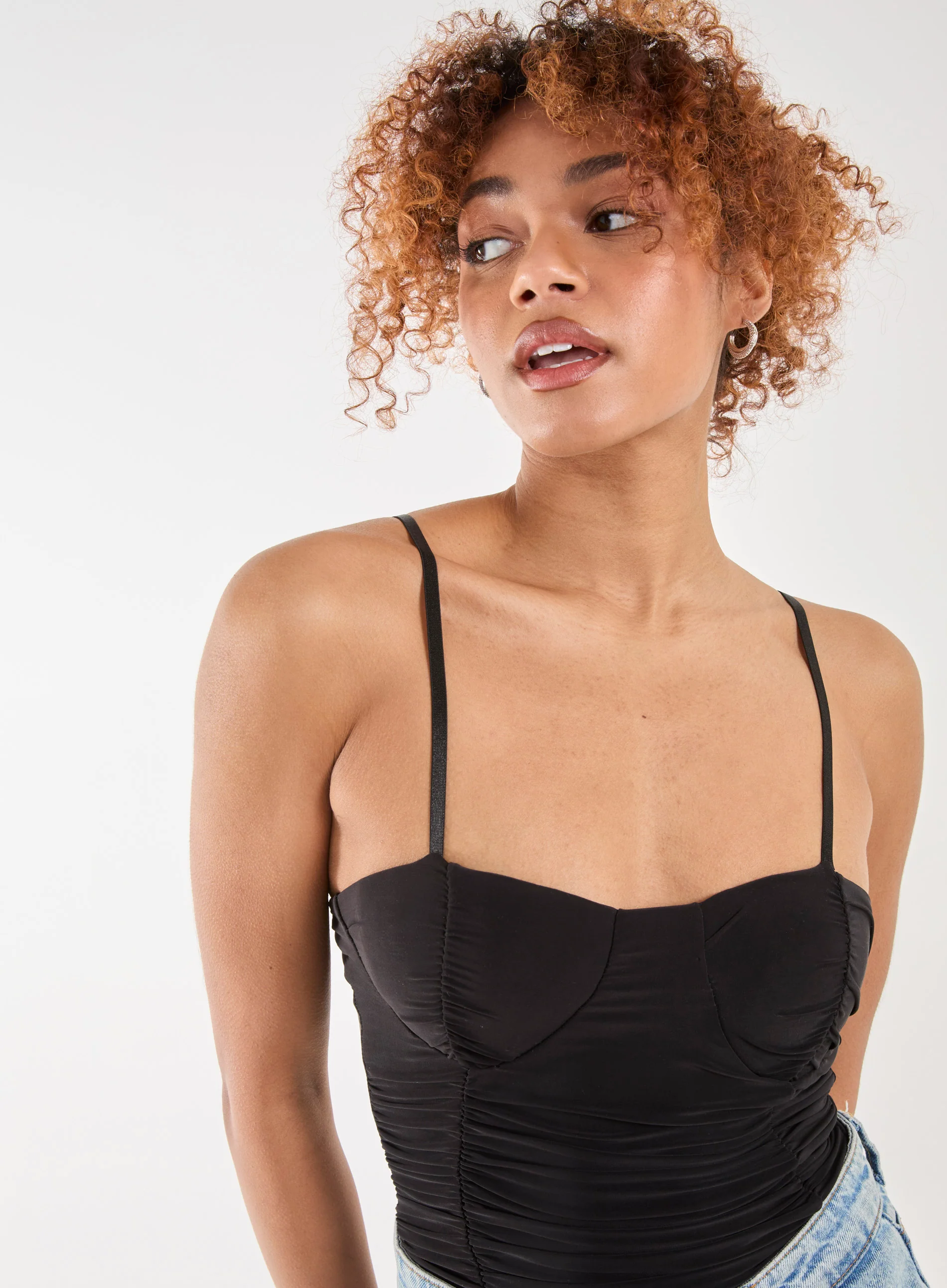 Ruched Cupped Bodysuit - Image 3