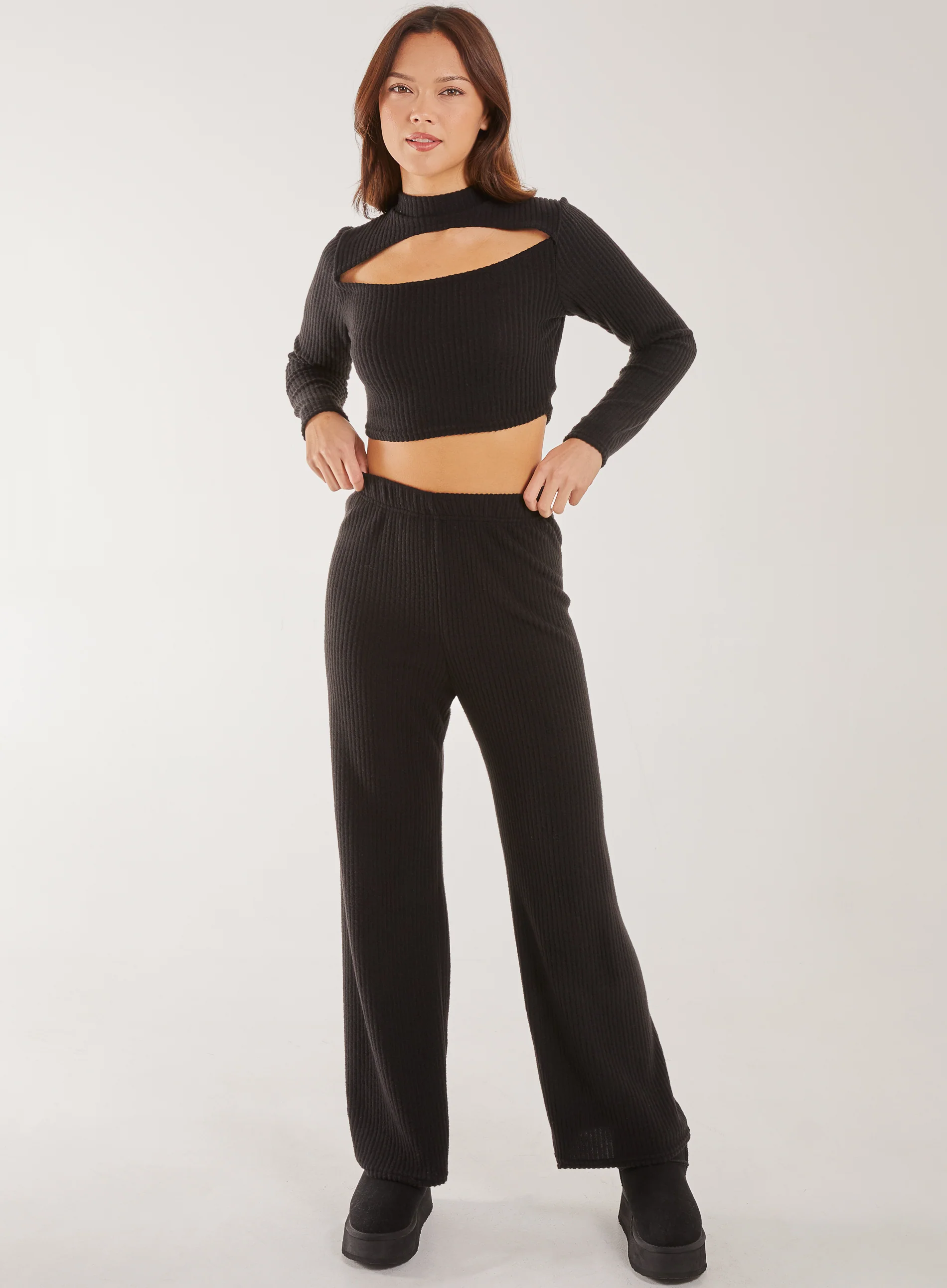 Soft Brushed Letterbox Long Sleeve Top - Image 3