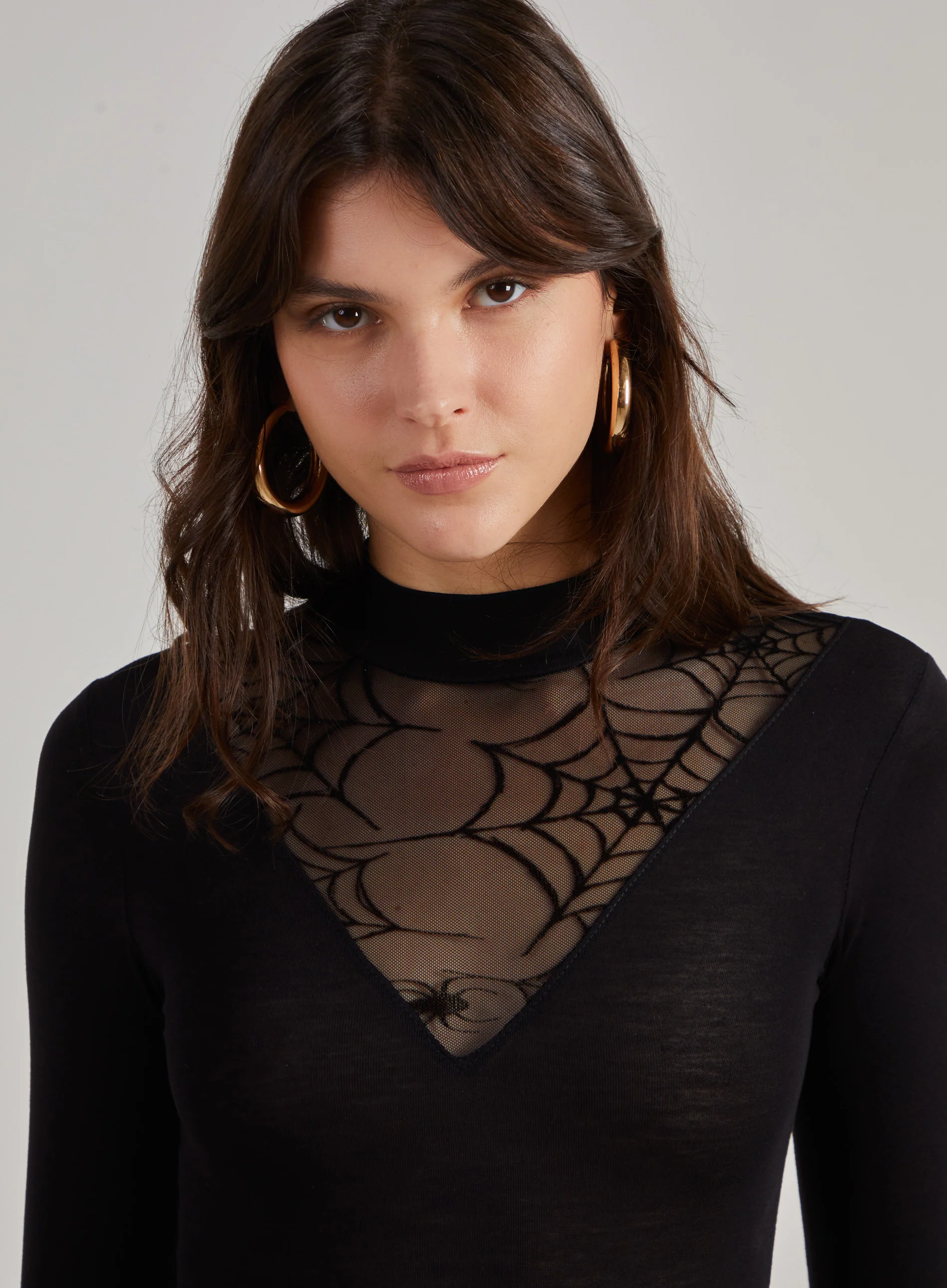 Web Mocked Mesh Bodysuit - Image 3