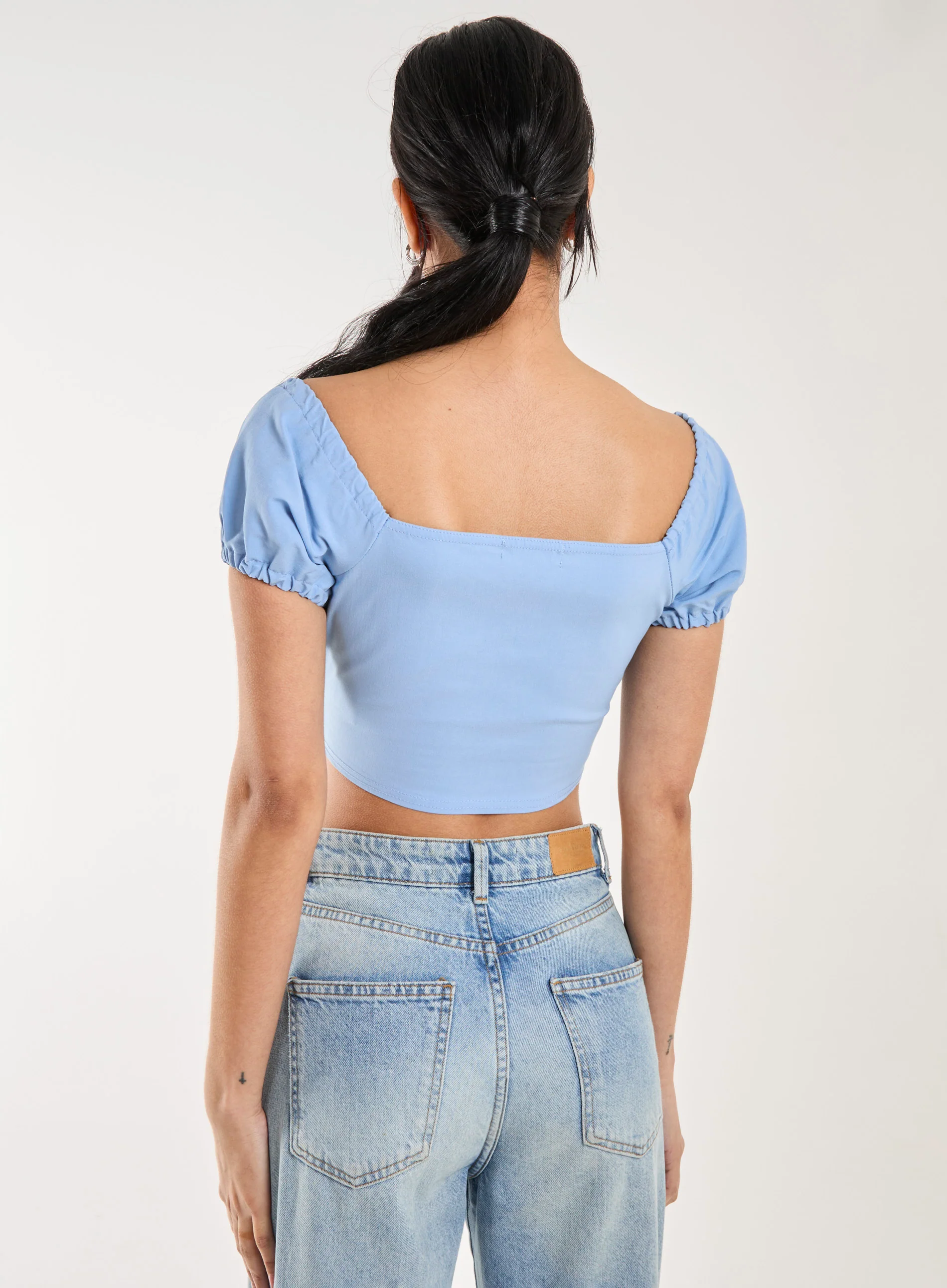 Bengaline Milkmaid Puff Sleeve Top - Image 4