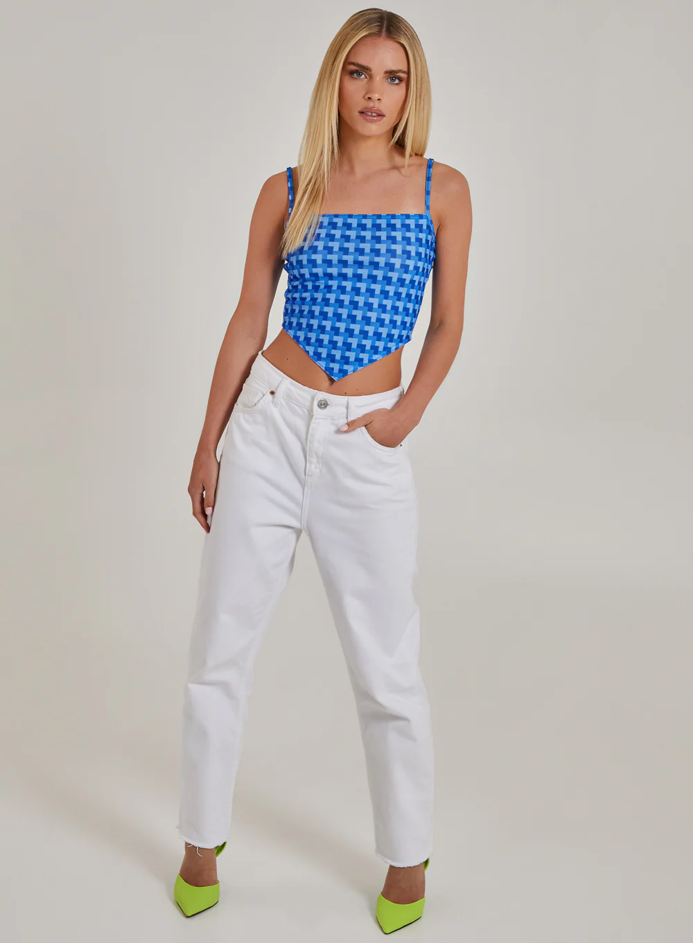 Geometric Print Cami Top - Image 2
