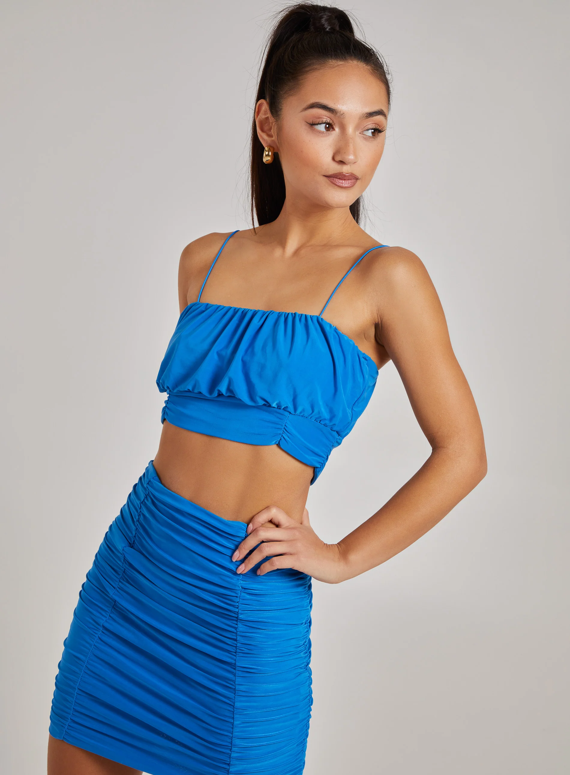 Ruched Slinky Cami Top - Image 4
