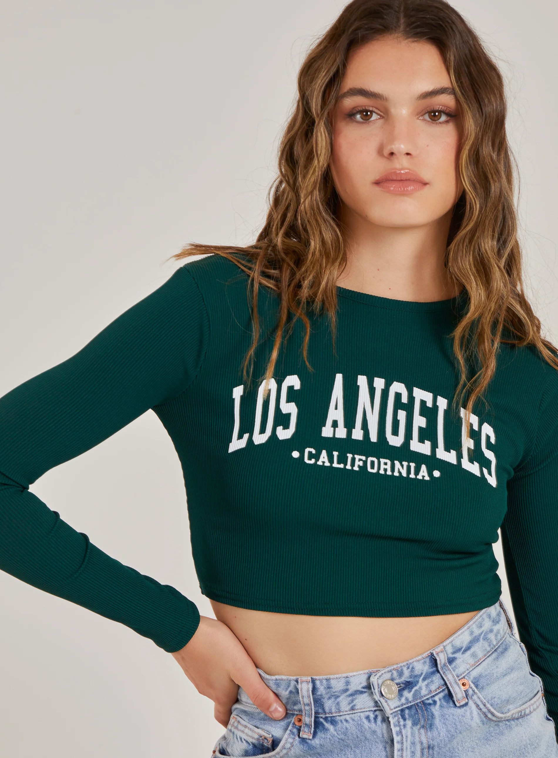 Los Angeles Varsity Print Top - Image 3