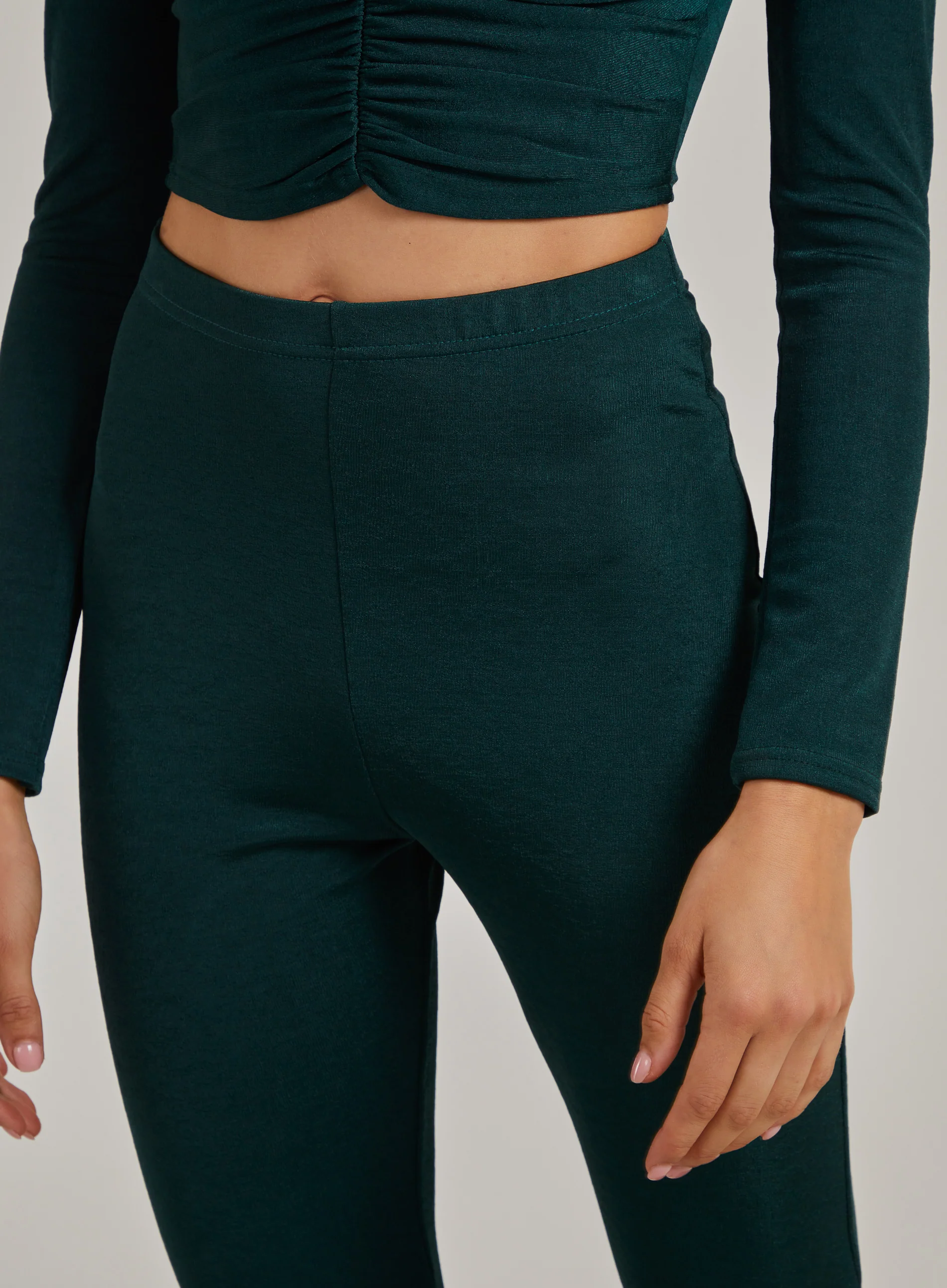 Shimmer Flared Trousers - Image 4