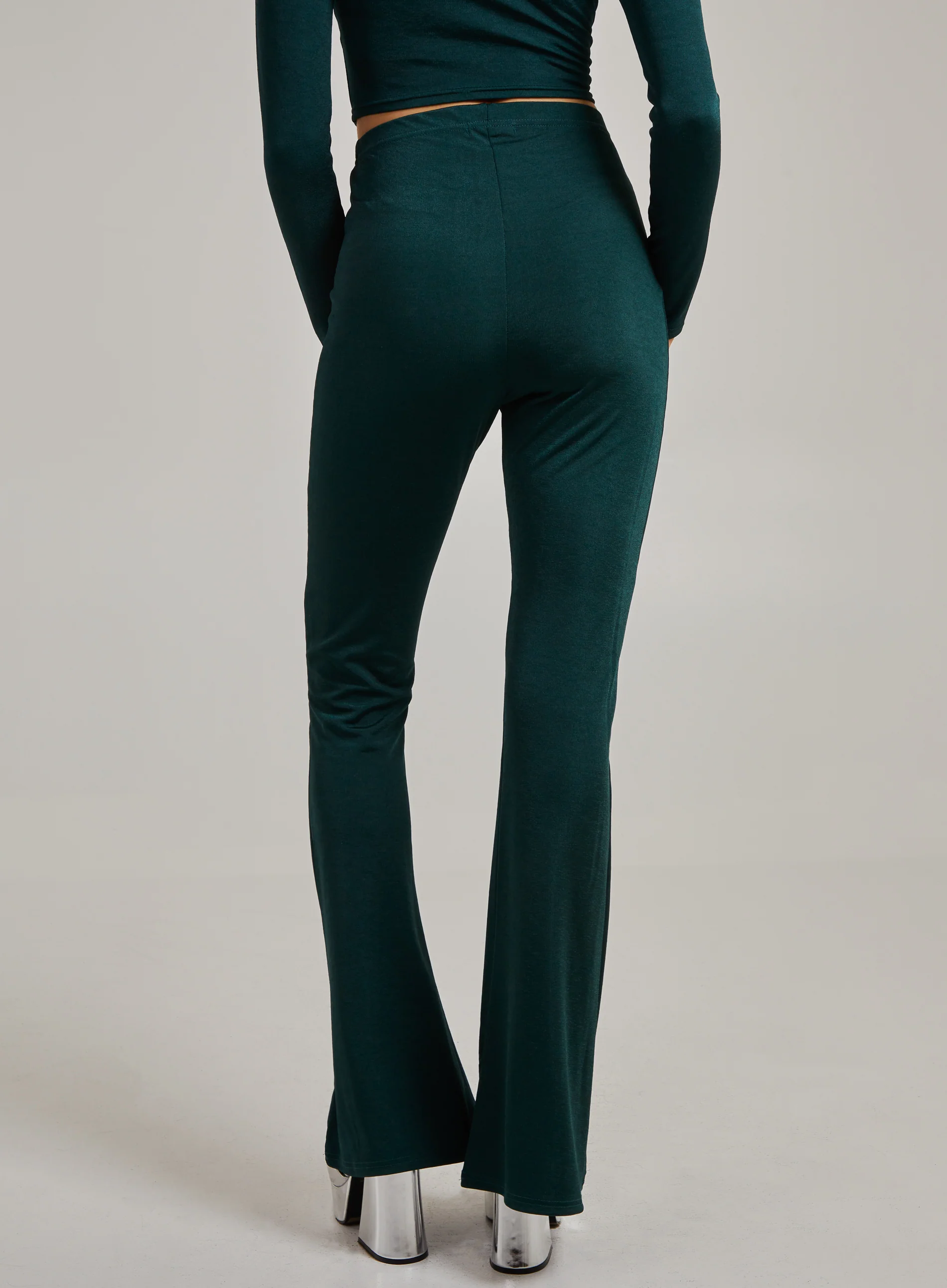 Shimmer Flared Trousers - Image 5