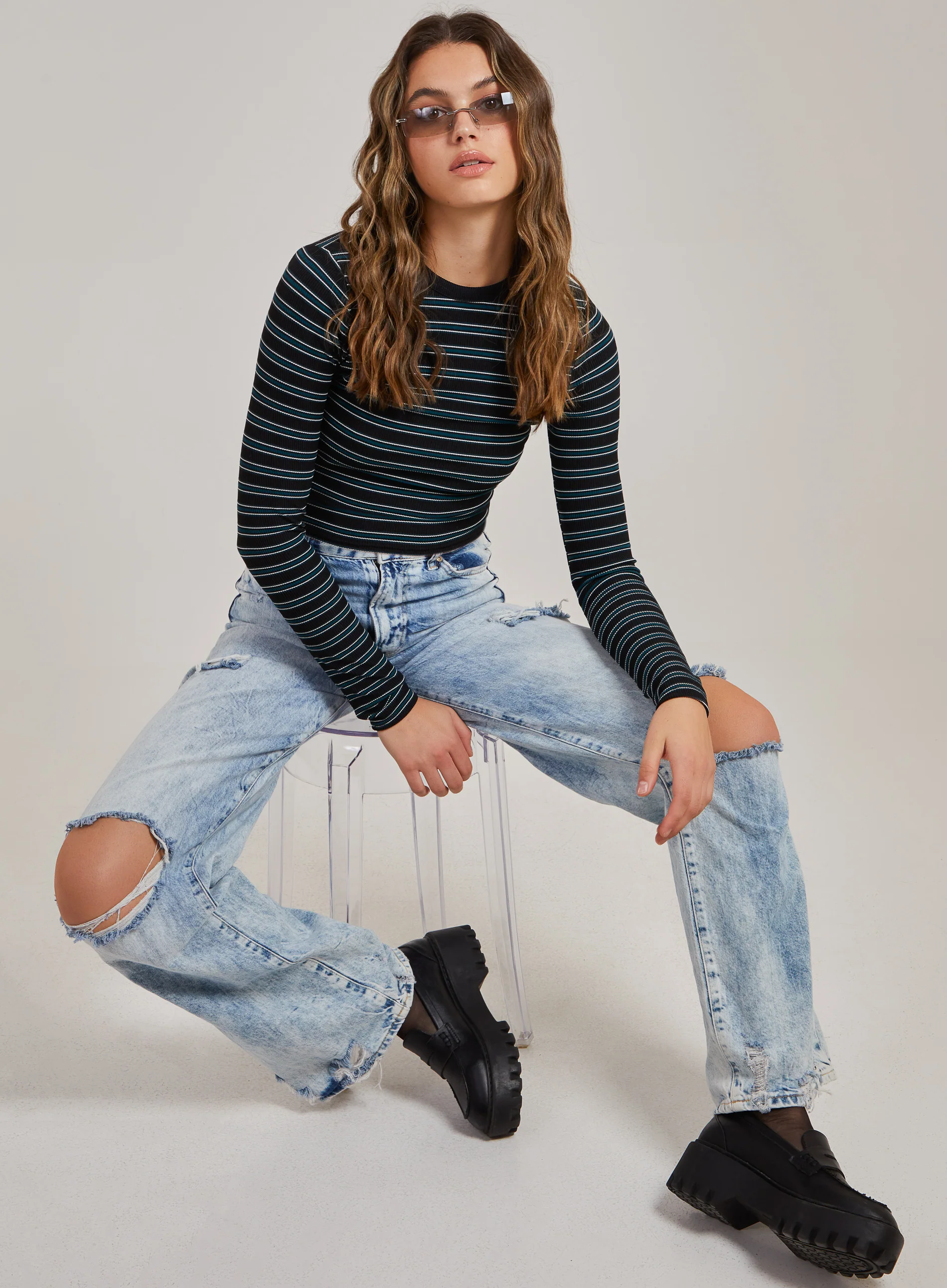 Striped Long Sleeve Top - Image 3