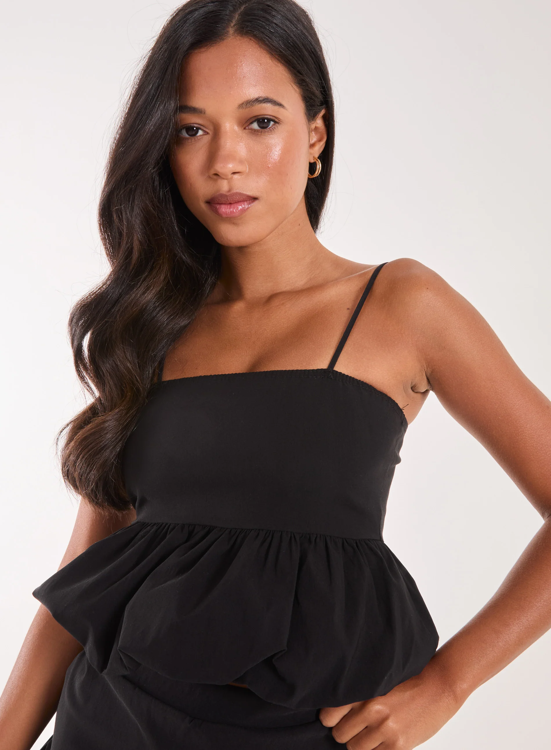 Bubble Hem Strappy Top - Image 3