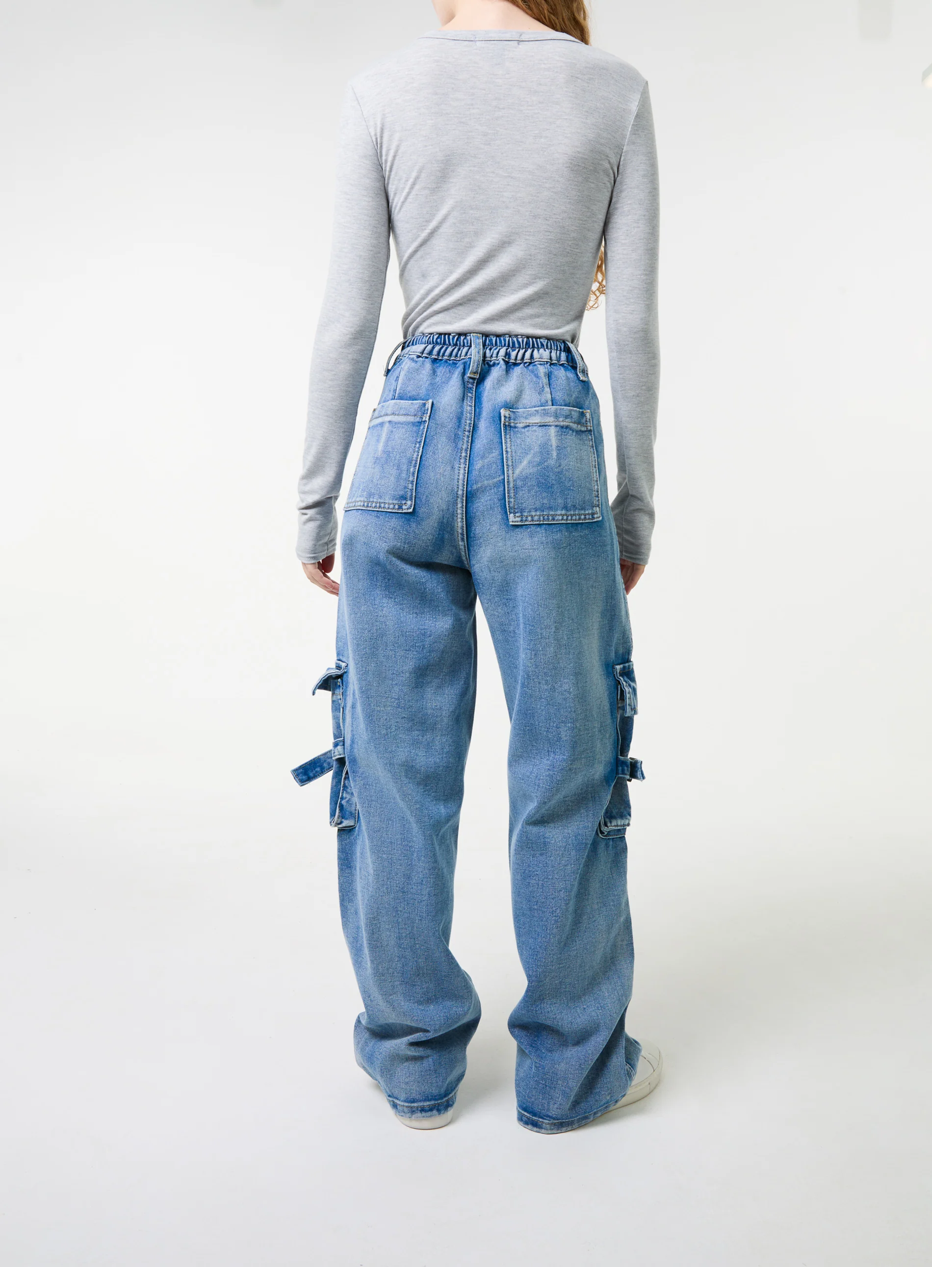 Casual Pocket Cargo Jeans - Image 6