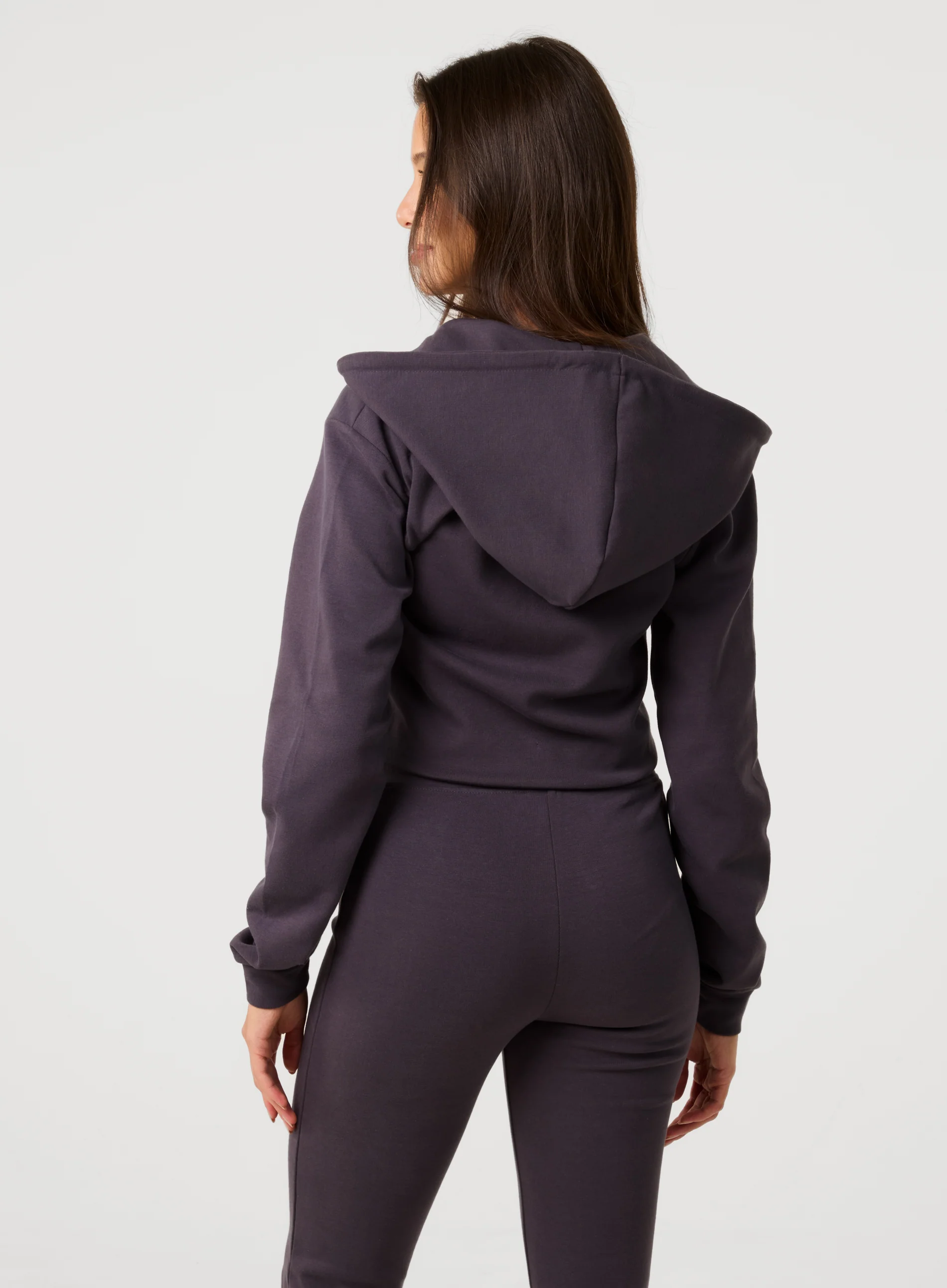 Zip Up Cropped Hoodie - Image 4
