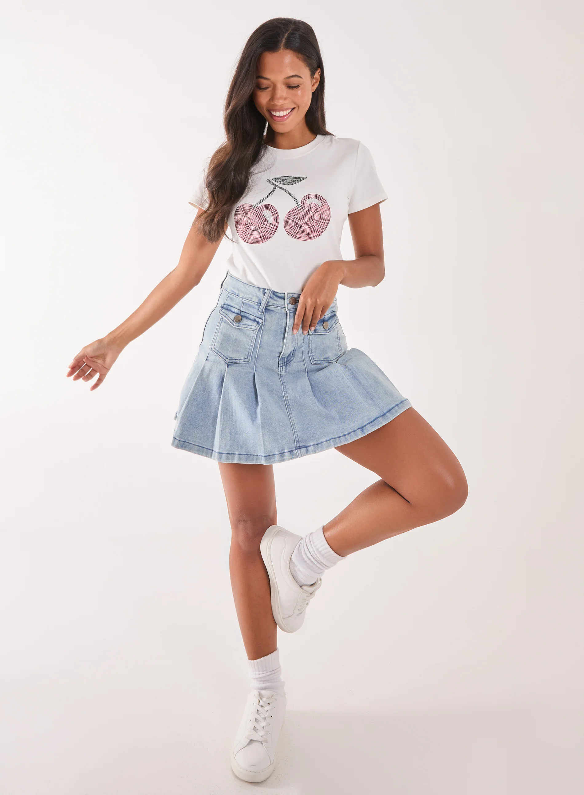 Cherry Embellished T-Shirt - Image 2