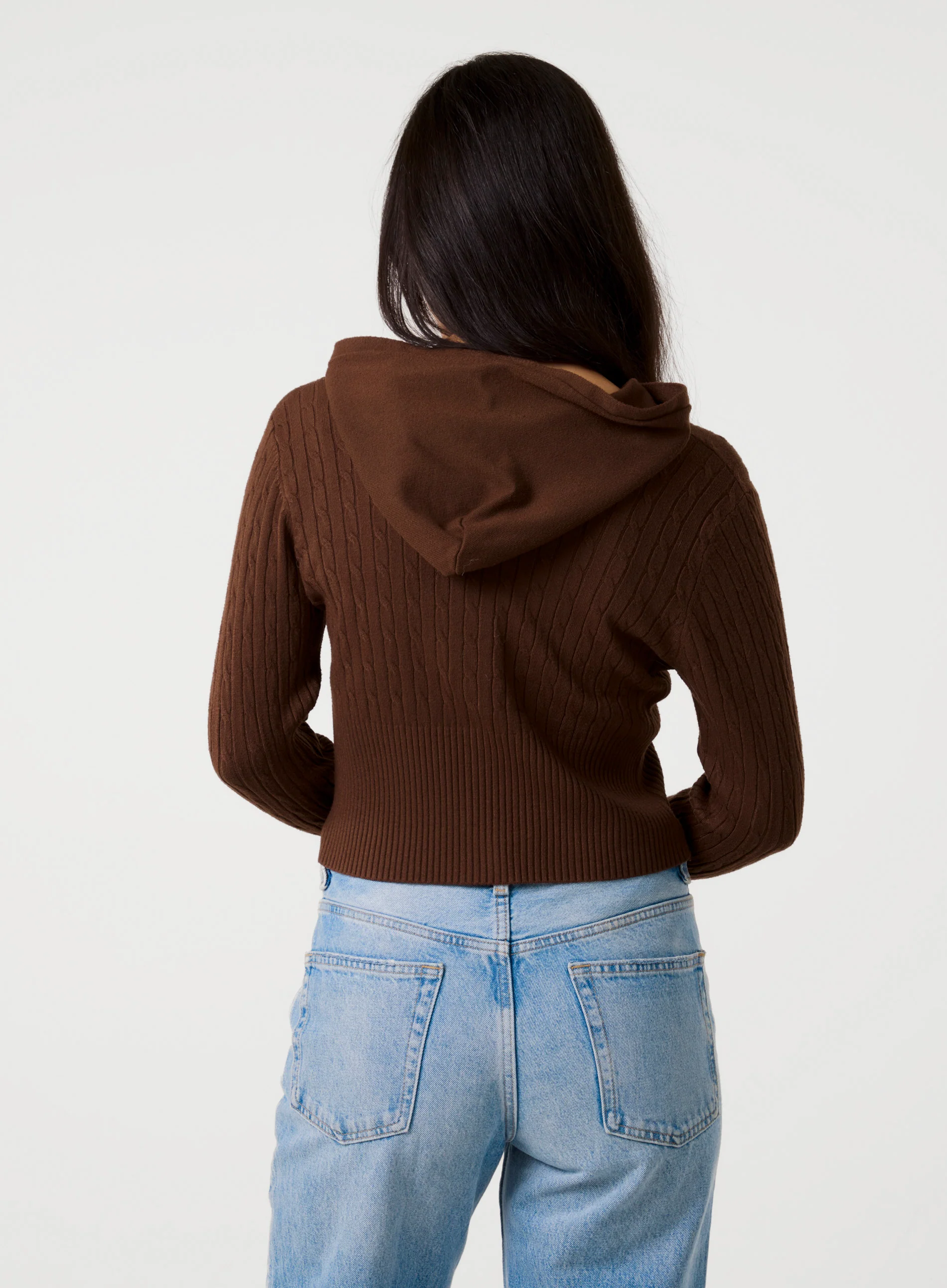 Cable Knit Bear Hoodie - Image 4