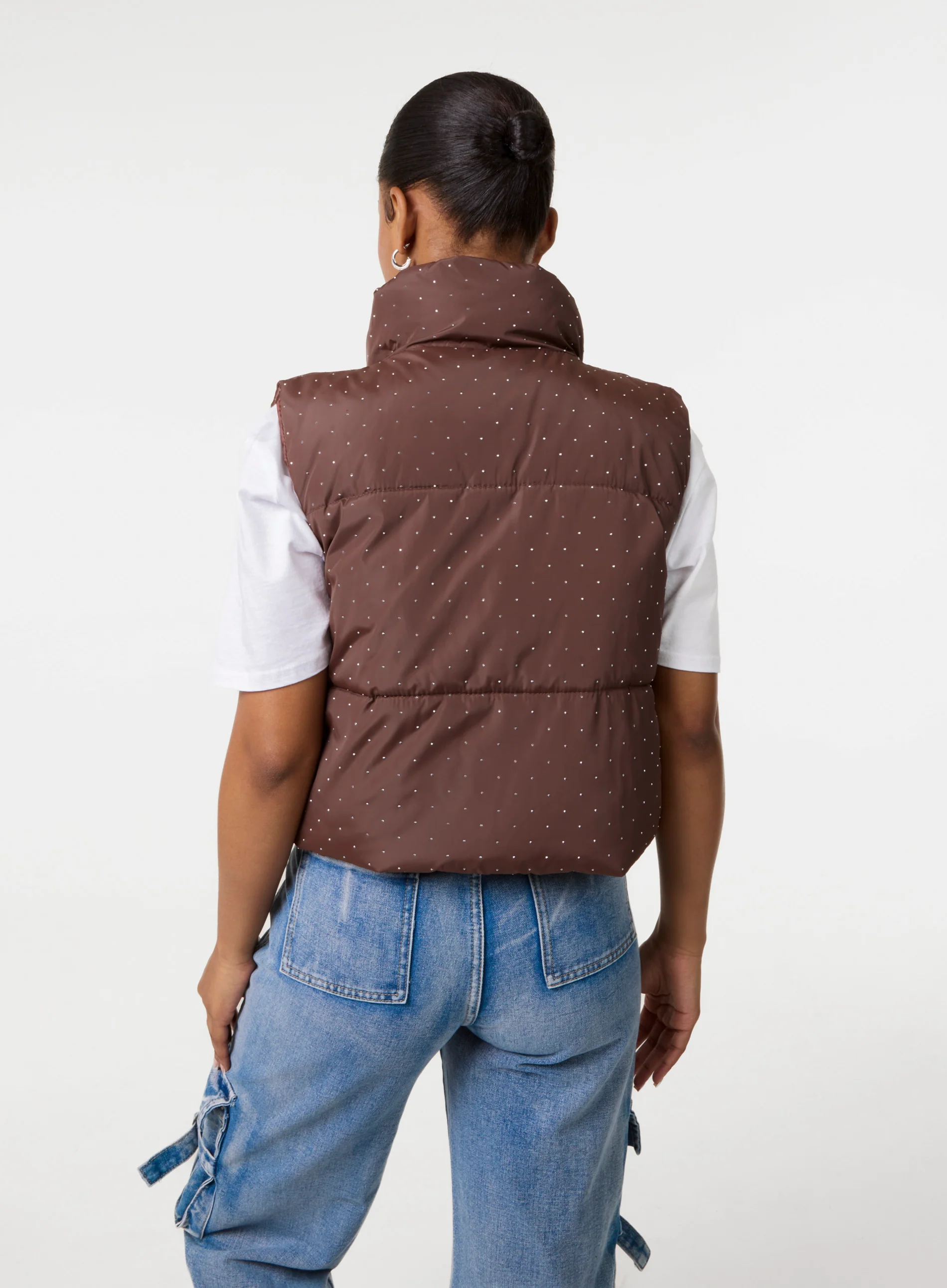 Diamante Puffer Gilet - Image 4