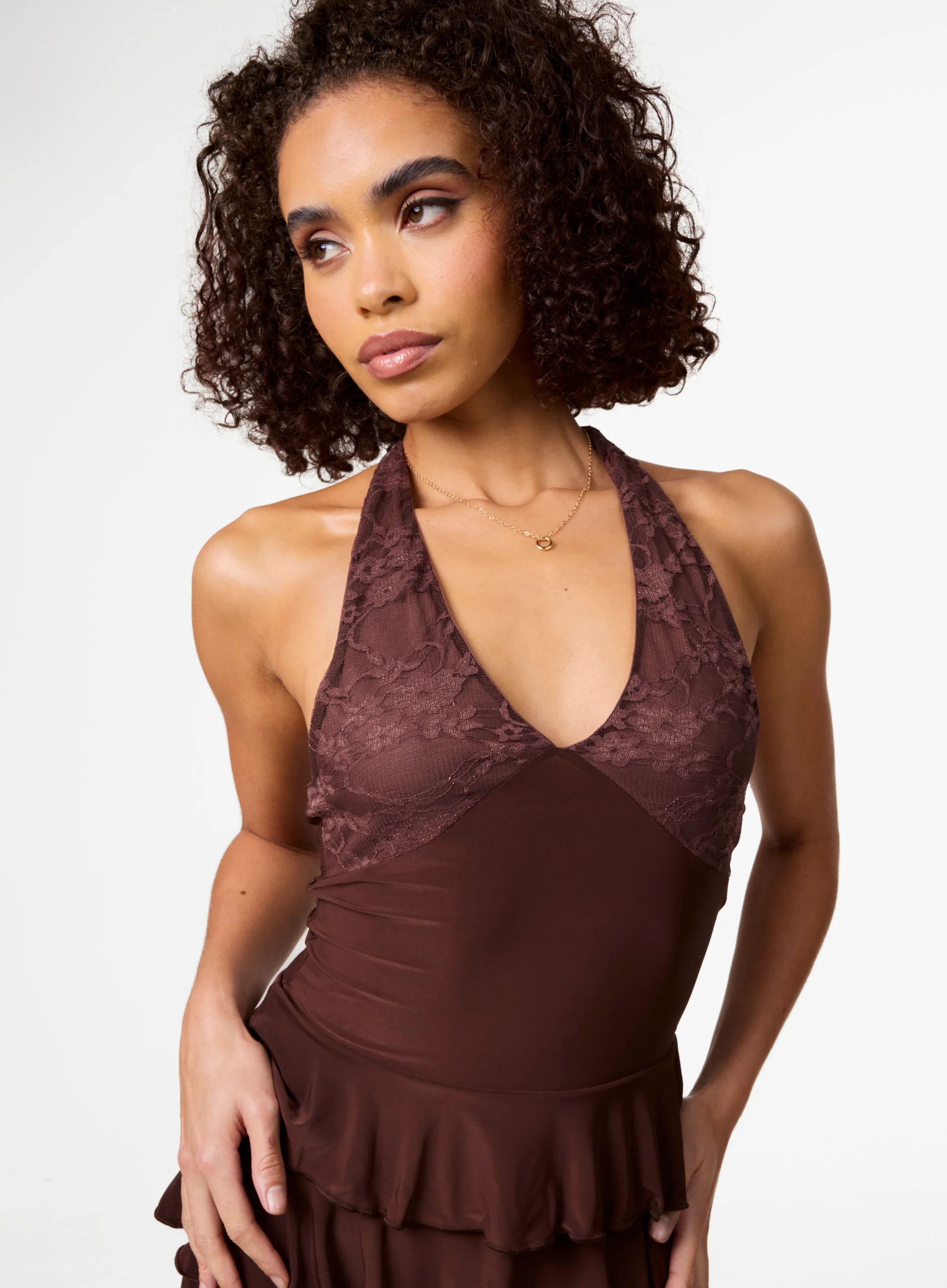 Lace Ruffle Playsuit - Image 3