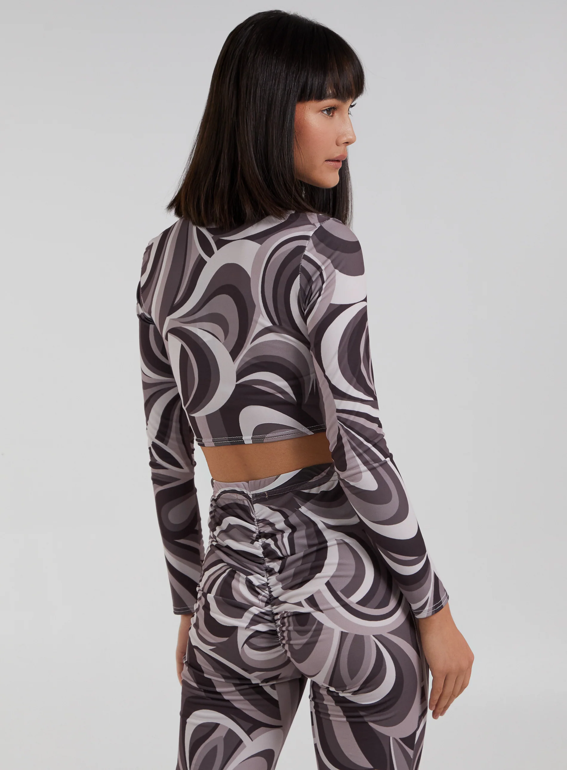 Swirl Print Cut Out Top - Image 4