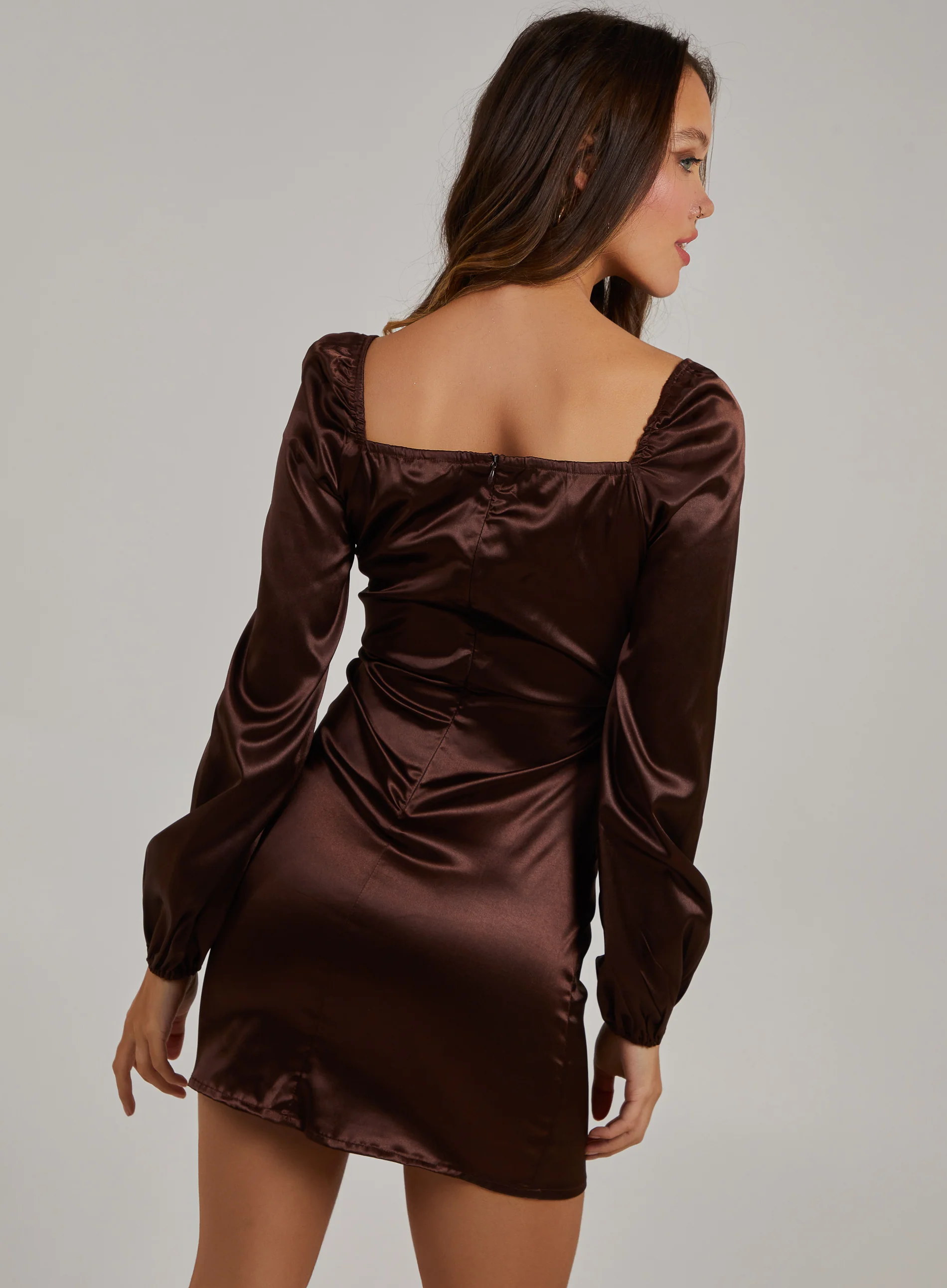 Tie Front Bodycon Dress - Image 4