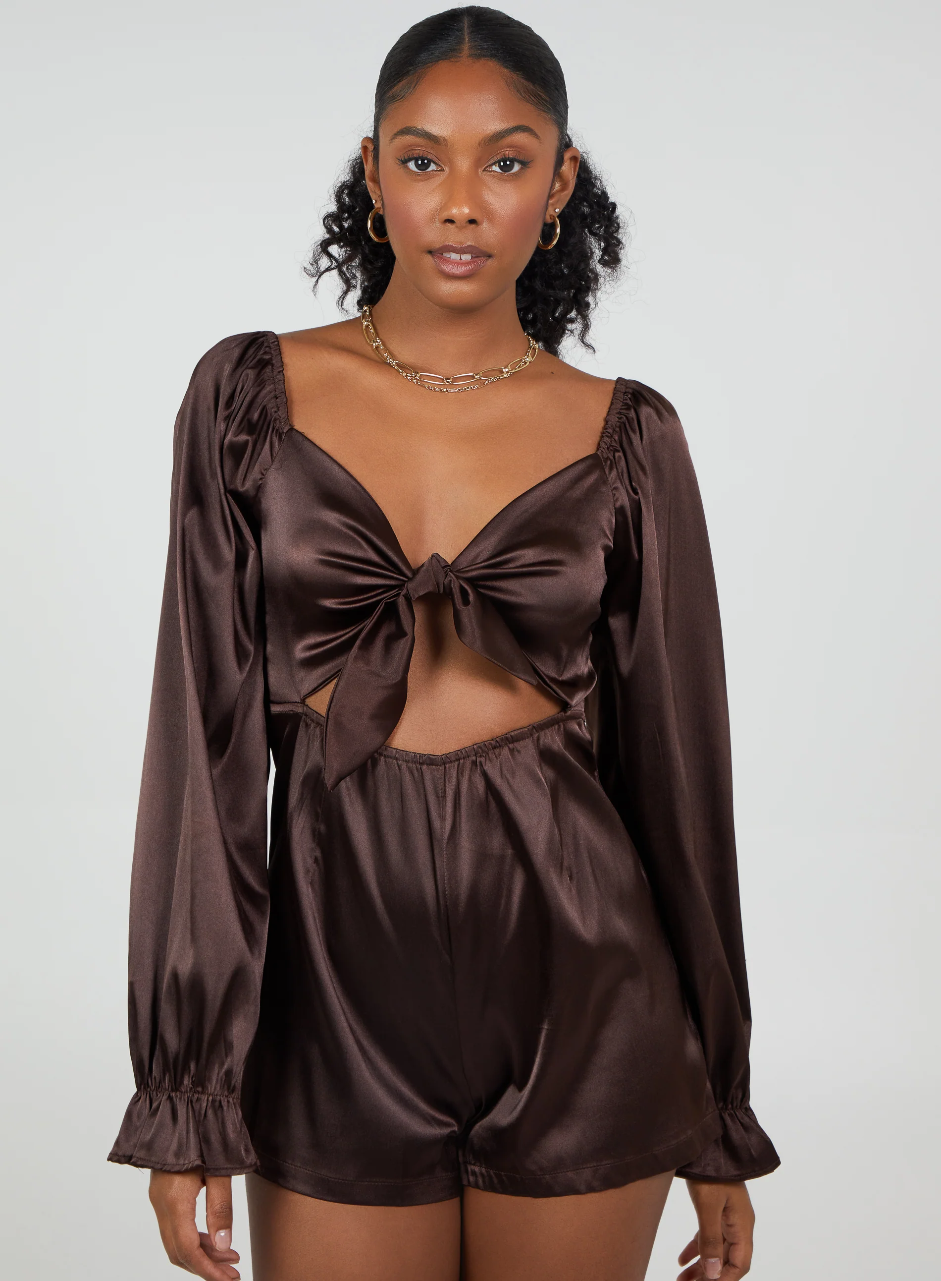 Tie Front Playsuit