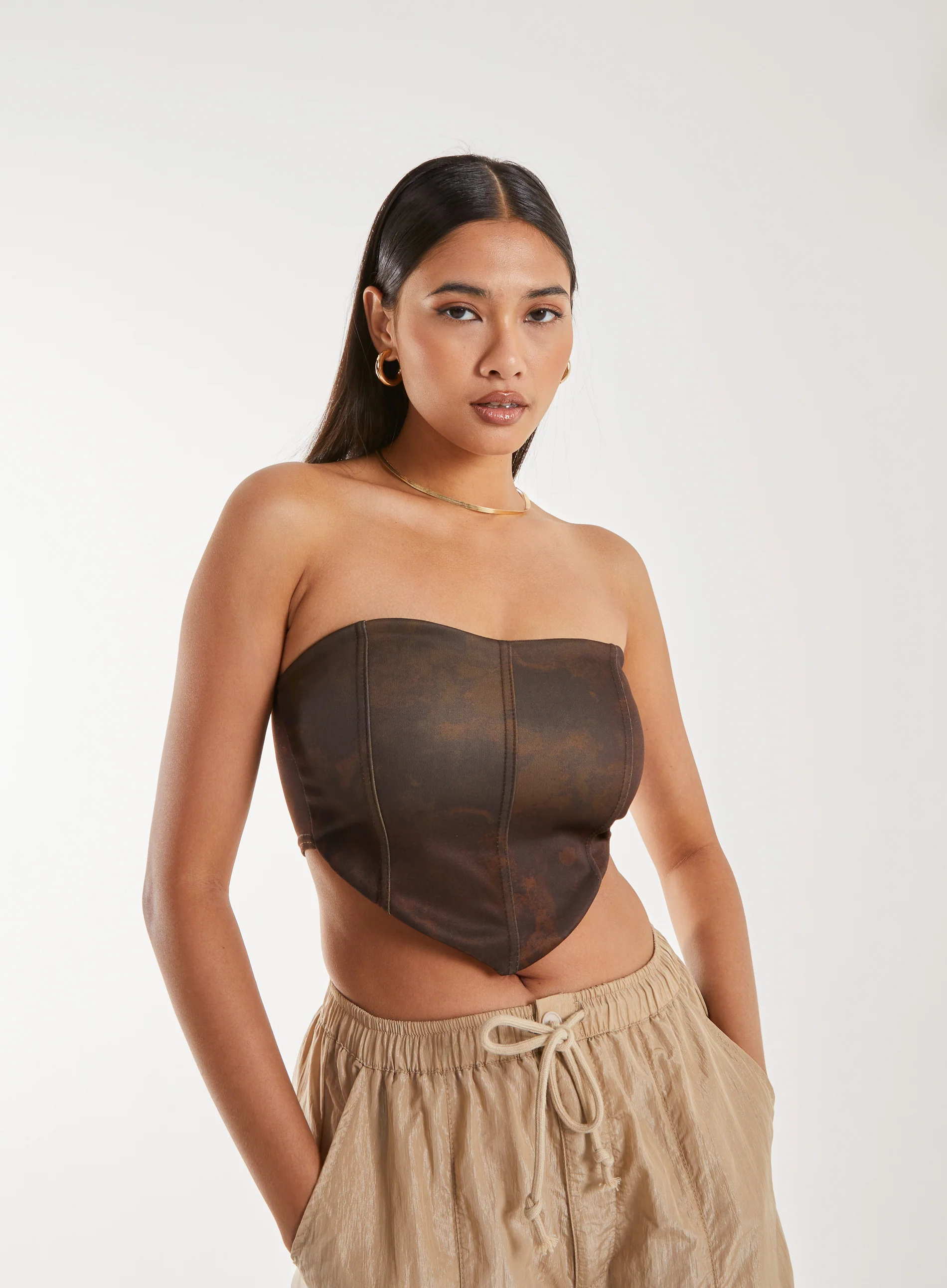 Watermark Seam Corset Top - Image 3