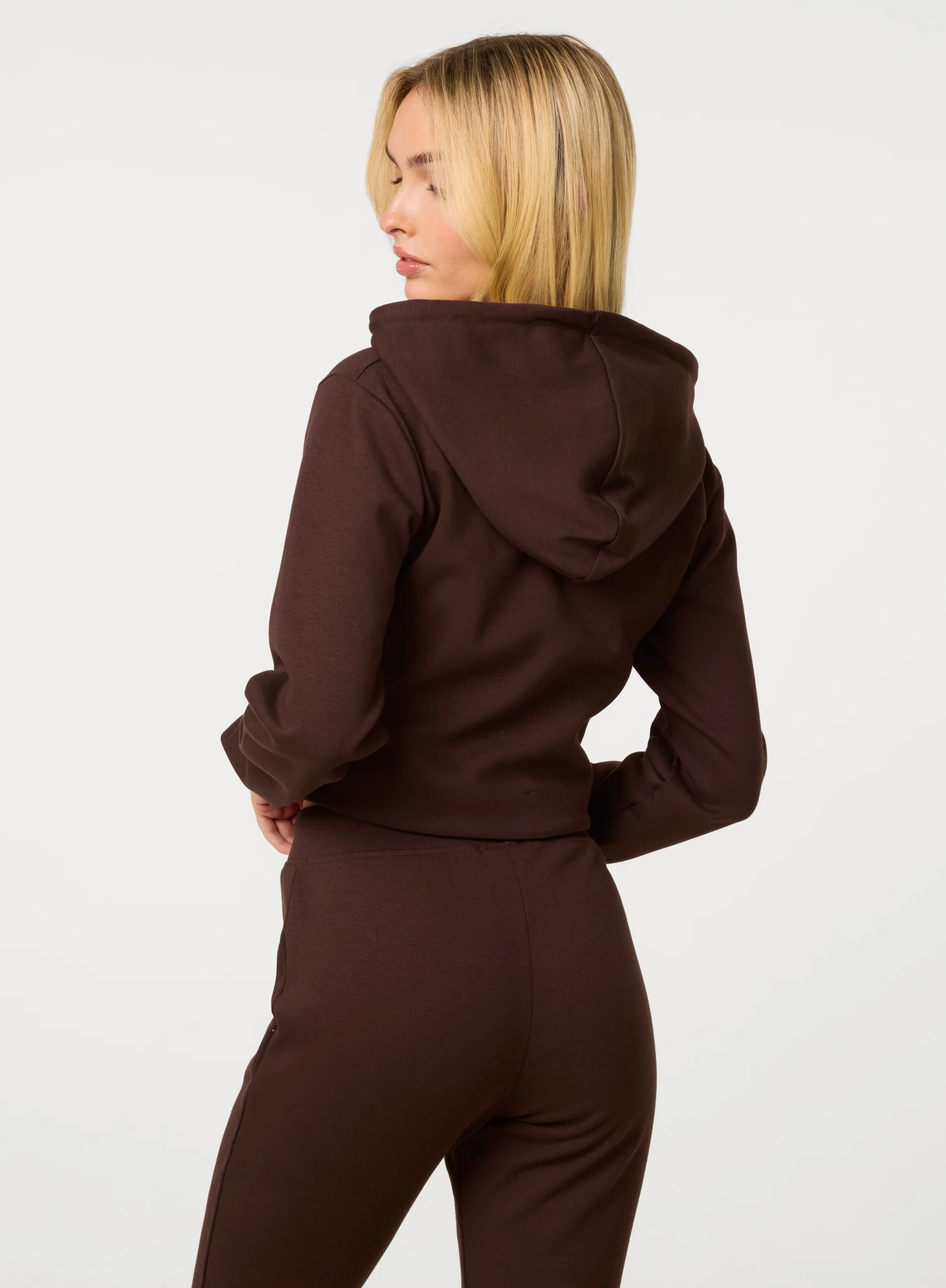 Zip Up Cropped Hoodie - Image 4