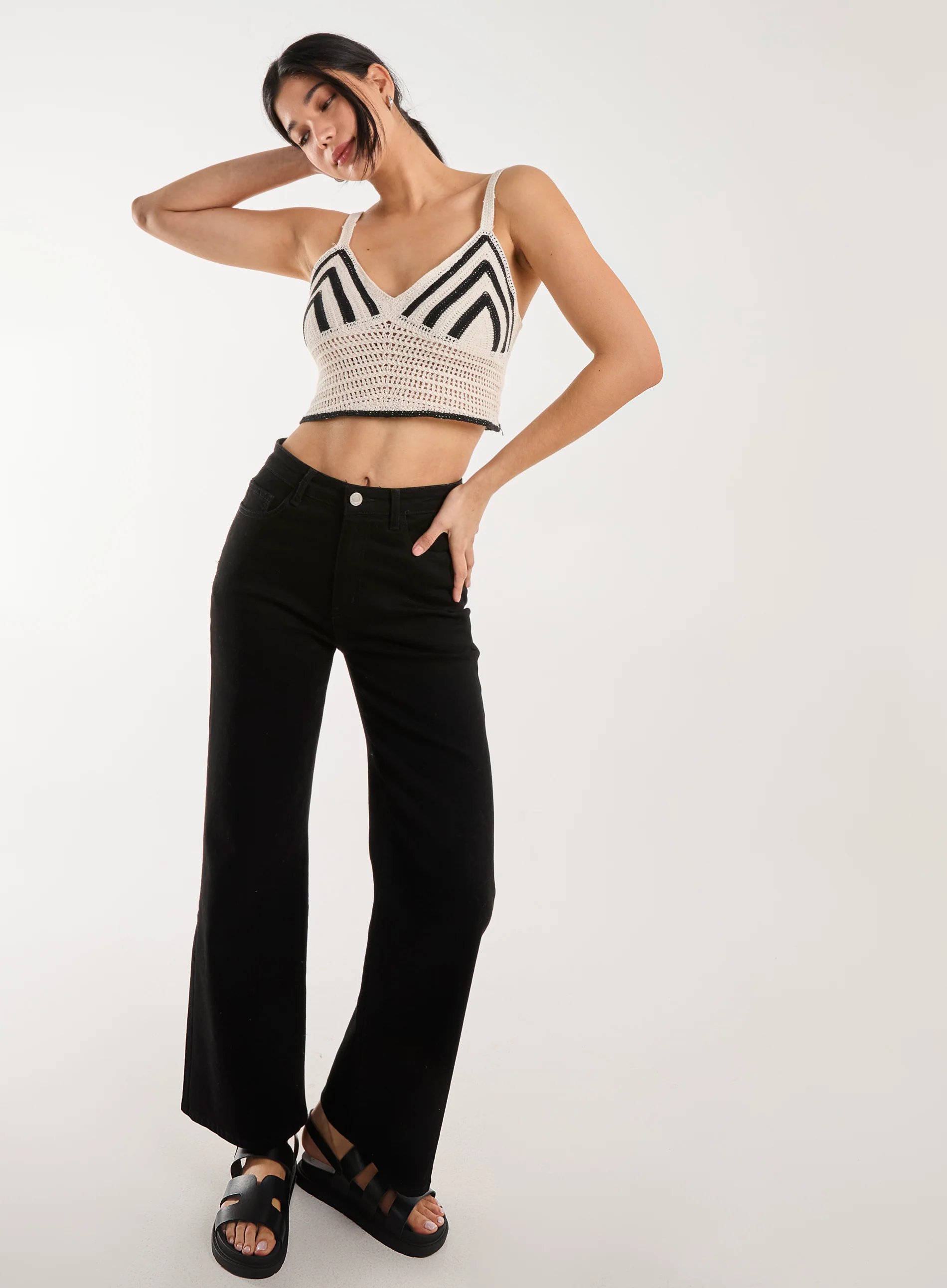 Contrast Crochet Bralette - Image 2