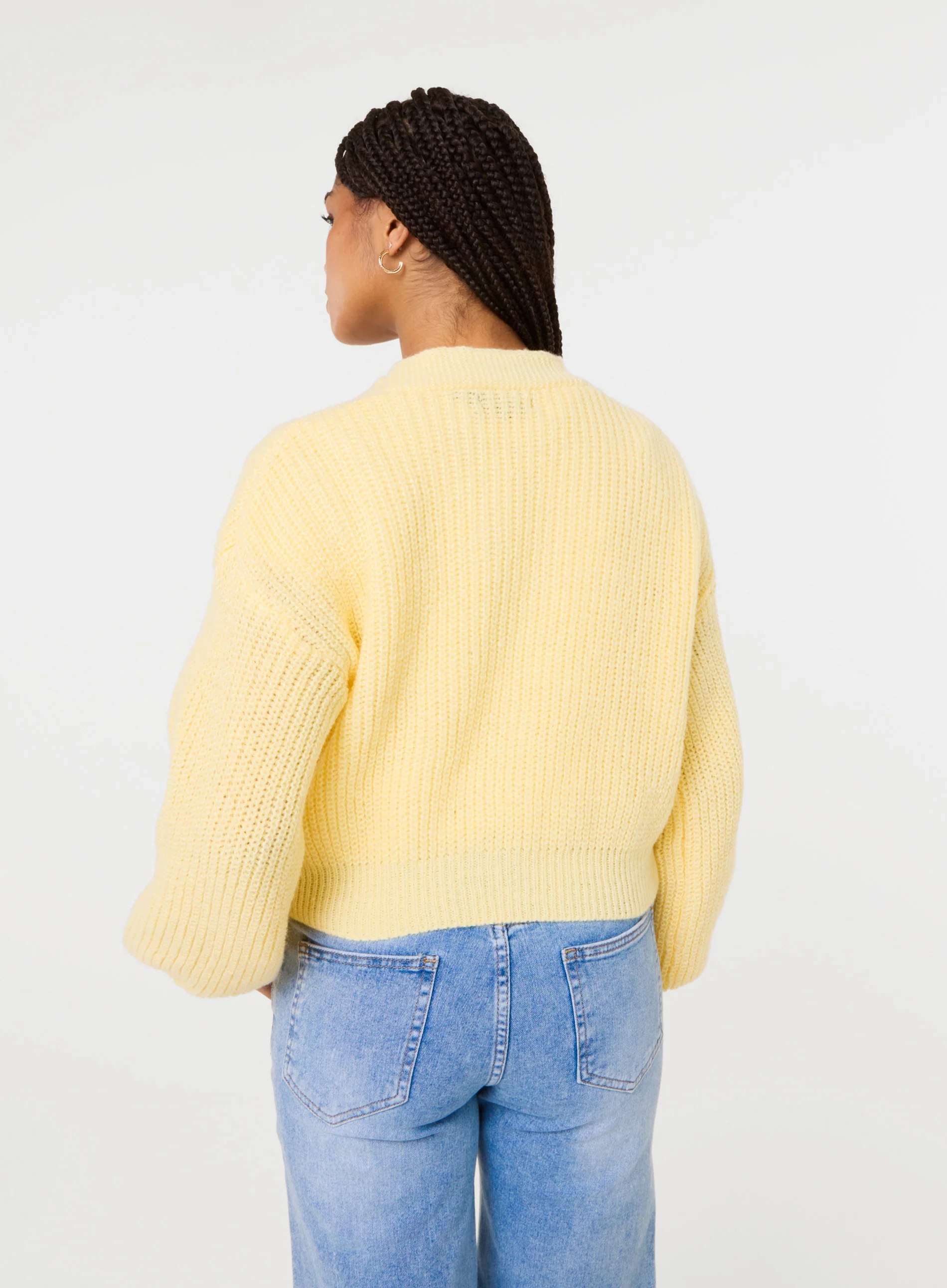 Cropped Button Cardigan - Image 6