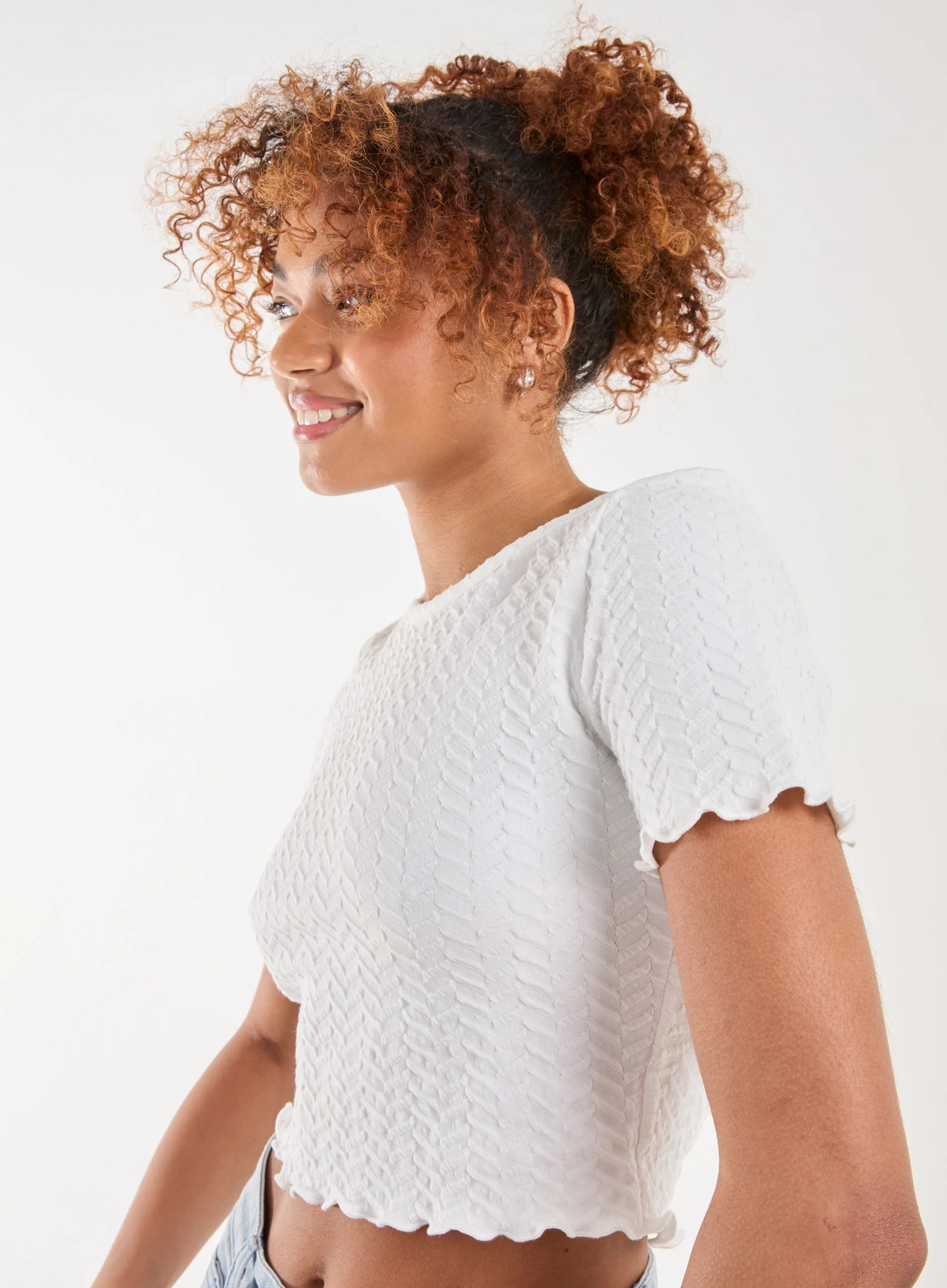 Cropped Zig Zag Tee - Image 3